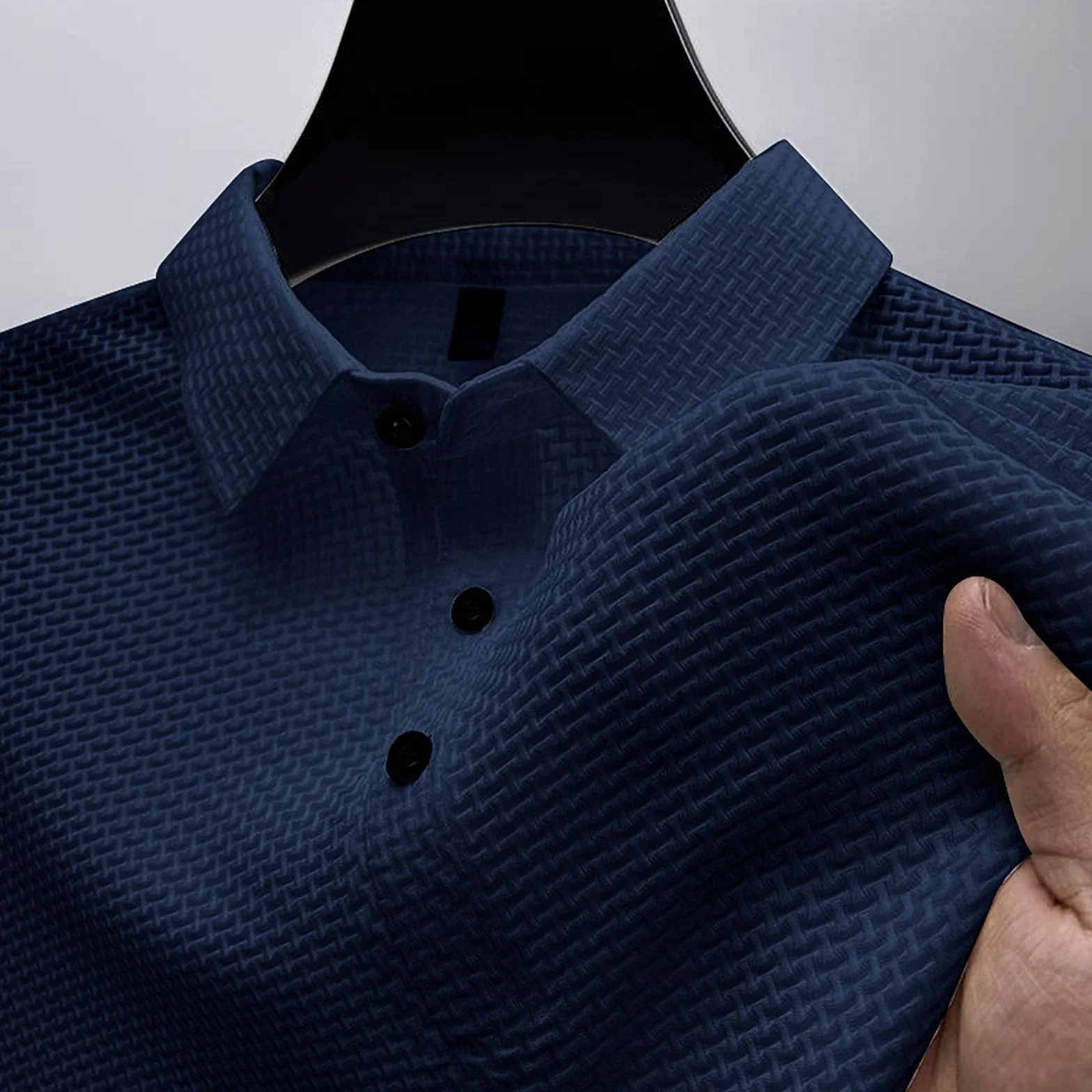 Generico Breeze Polo Uomo Manica Corta Asciugatura Rapida Traspirante Tennis Golf Regular Fit