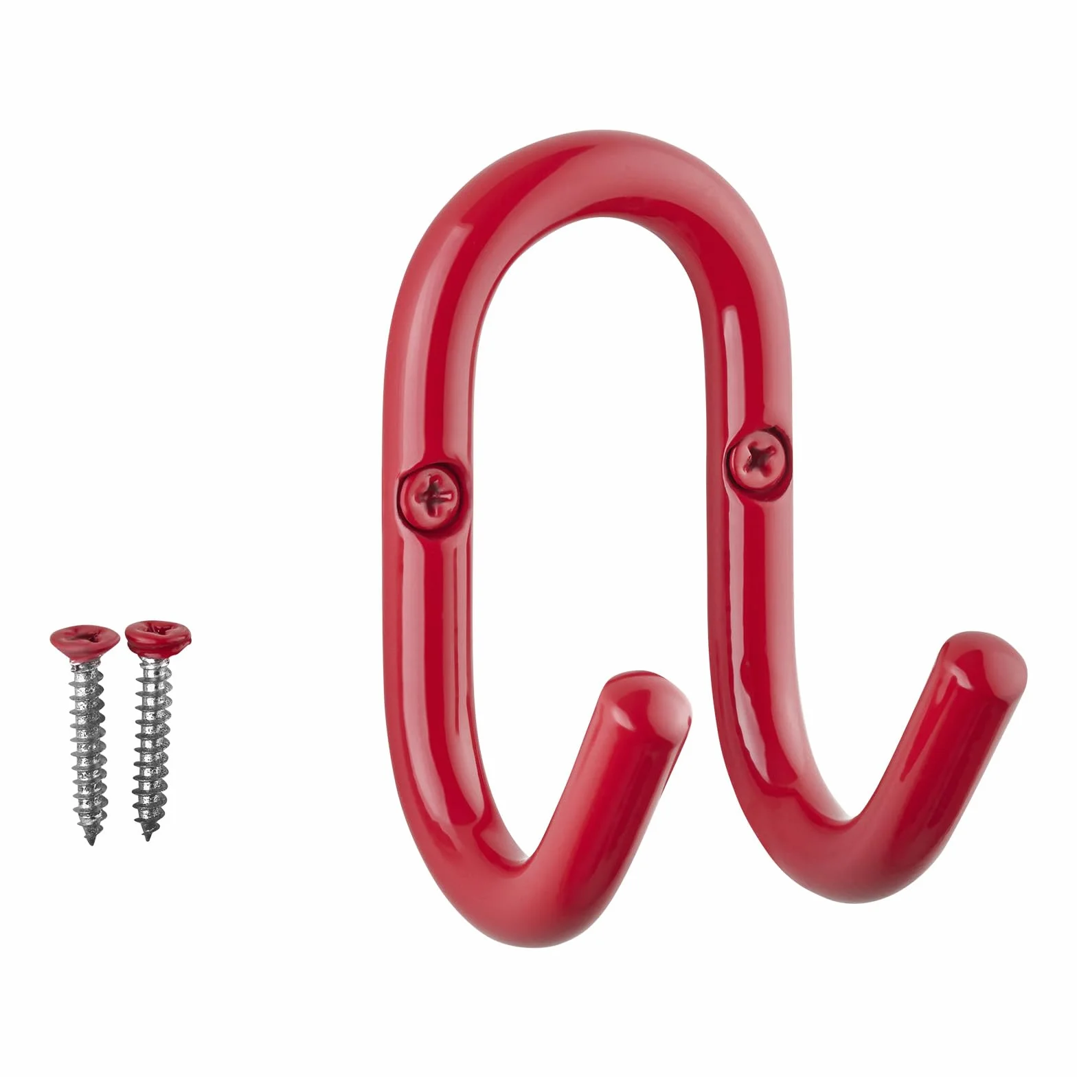 SOTECH Appendiabiti FARA 88x51 mm acciaio rosso gancio a parete per giacca