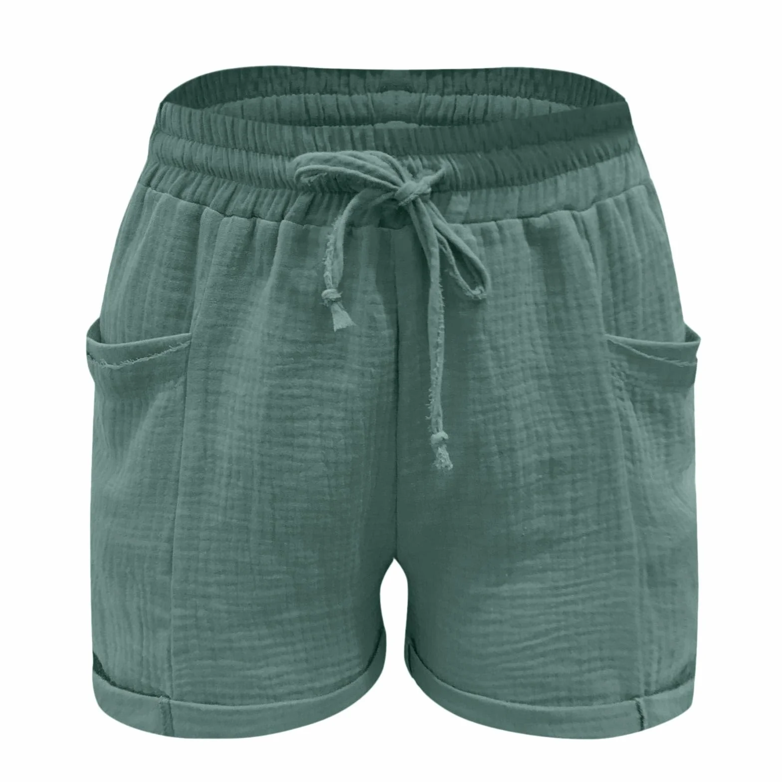 Bermuda Donna Estivi Pantaloni Larghi Pantaloncini in Lino Corti Leggeri Cotone Comodi per Mare e Tempo Libero Eleganti Casual alla Moda S-5XL