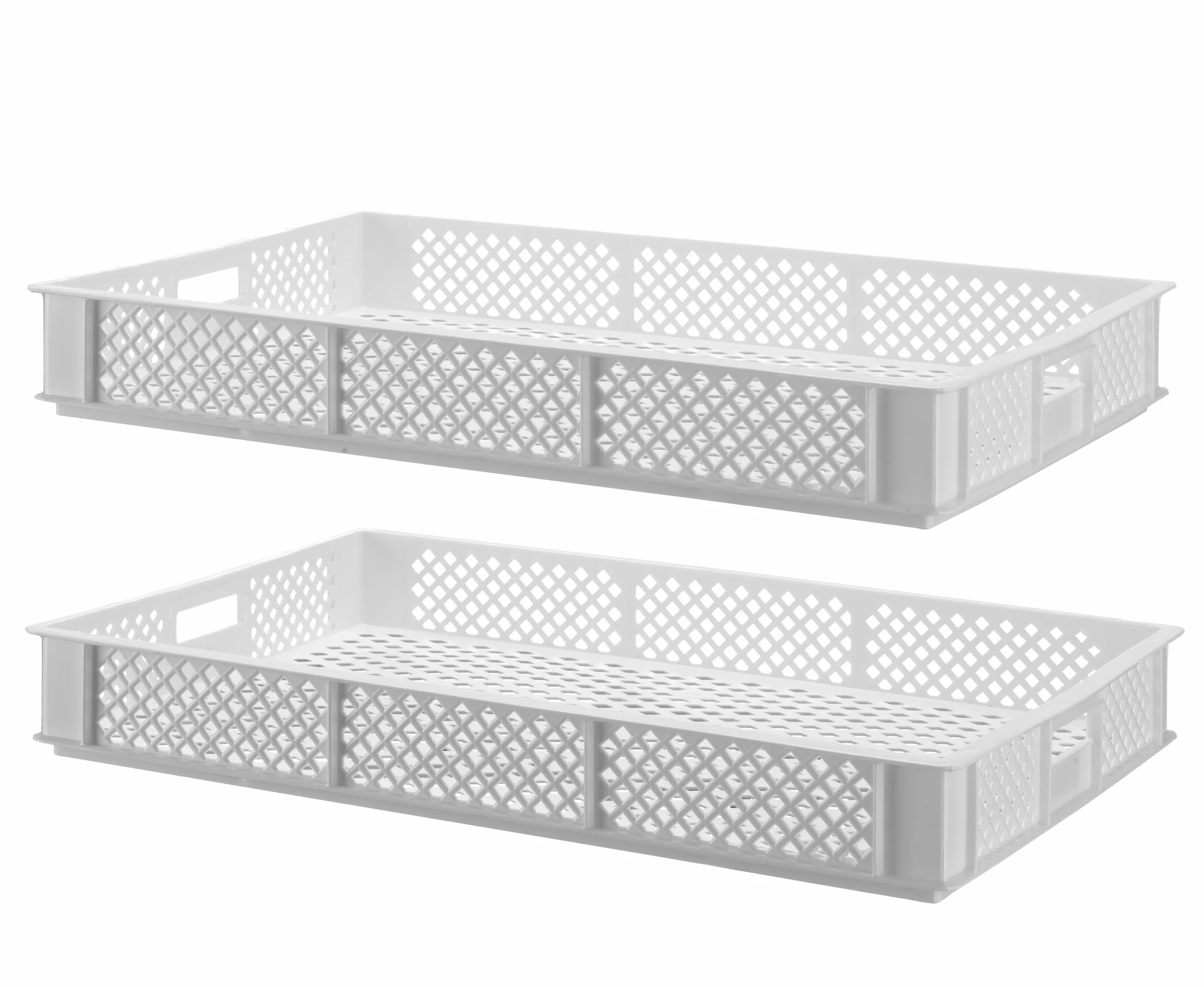 HENDI Cassetta per essiccazione della pasta fresca, di plastica forata, senza BPA, resistente alle temperature da -40°C a 90°, scatola, contenitore per asciugare pasta fresca, 600x400x(H)70mm, HDPE