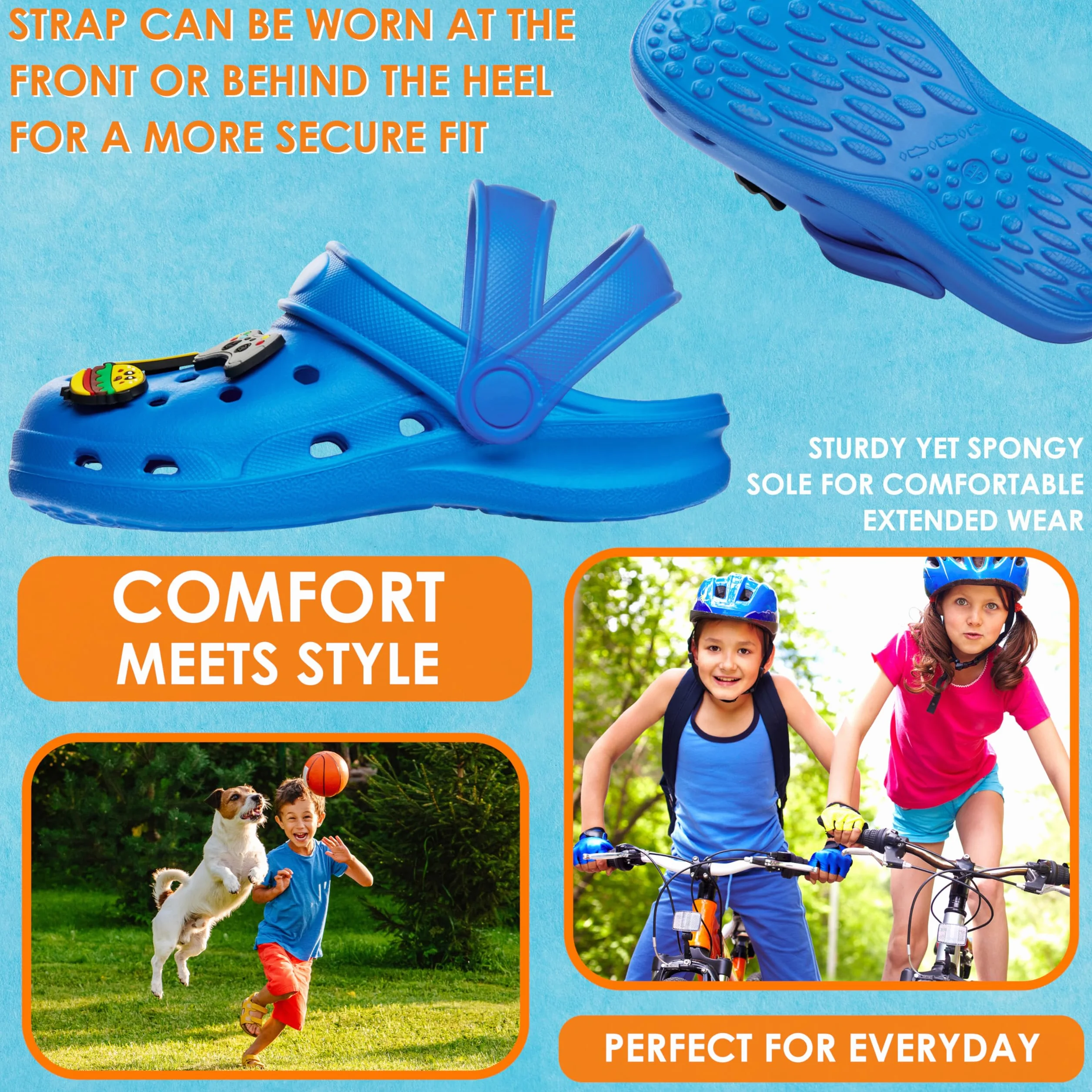 CityComfort Ciabatte con Rimovibile Ragazzo, Spiaggia e Piscina Clogs