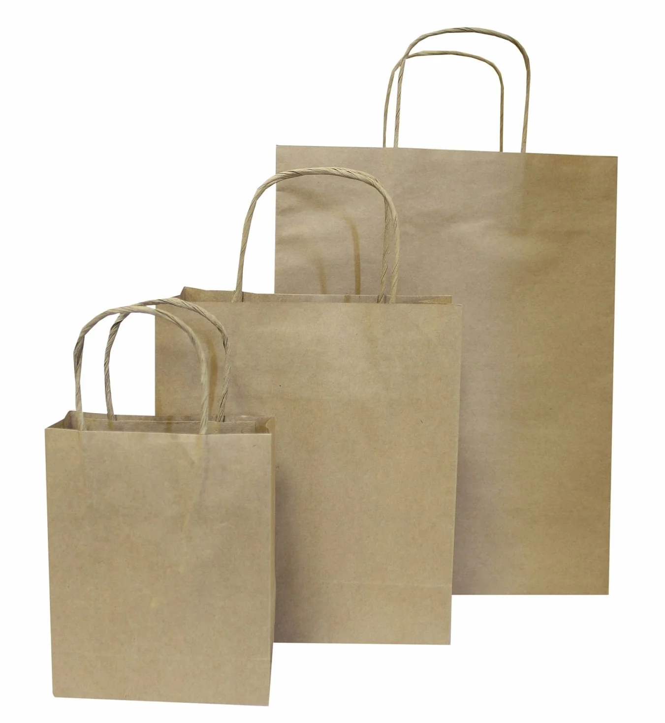 IDENA Folia 21210 - Sacchetti di Carta Kraft Carta, 12 x 5.5 x 15 cm, 20 Pezzi, Naturale