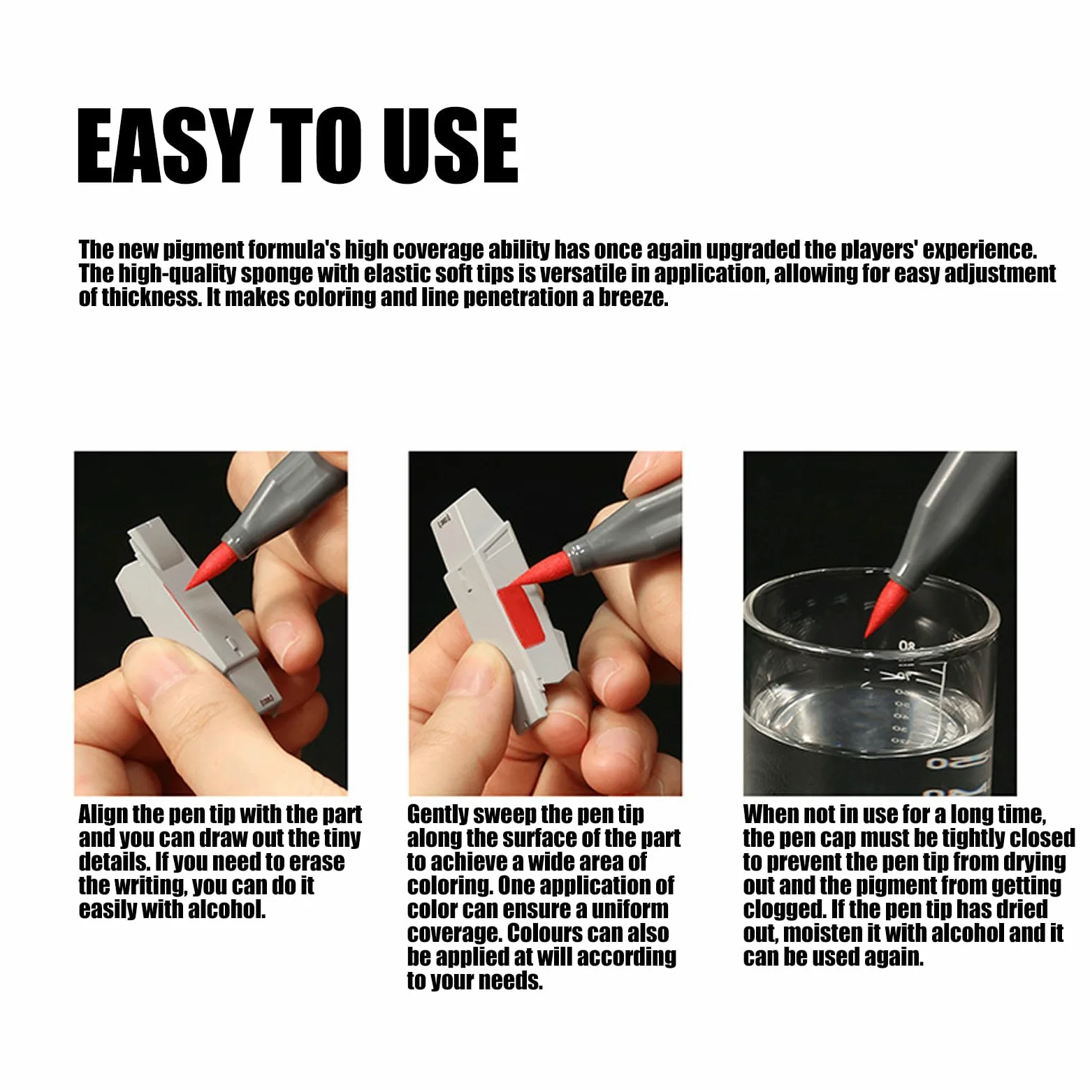 Set di 26 pennarelli per modellismo, inclusi gomme da cancellare, penne, matite per pittura in miniatura, artigianato e costruzione di pennarelli ABS