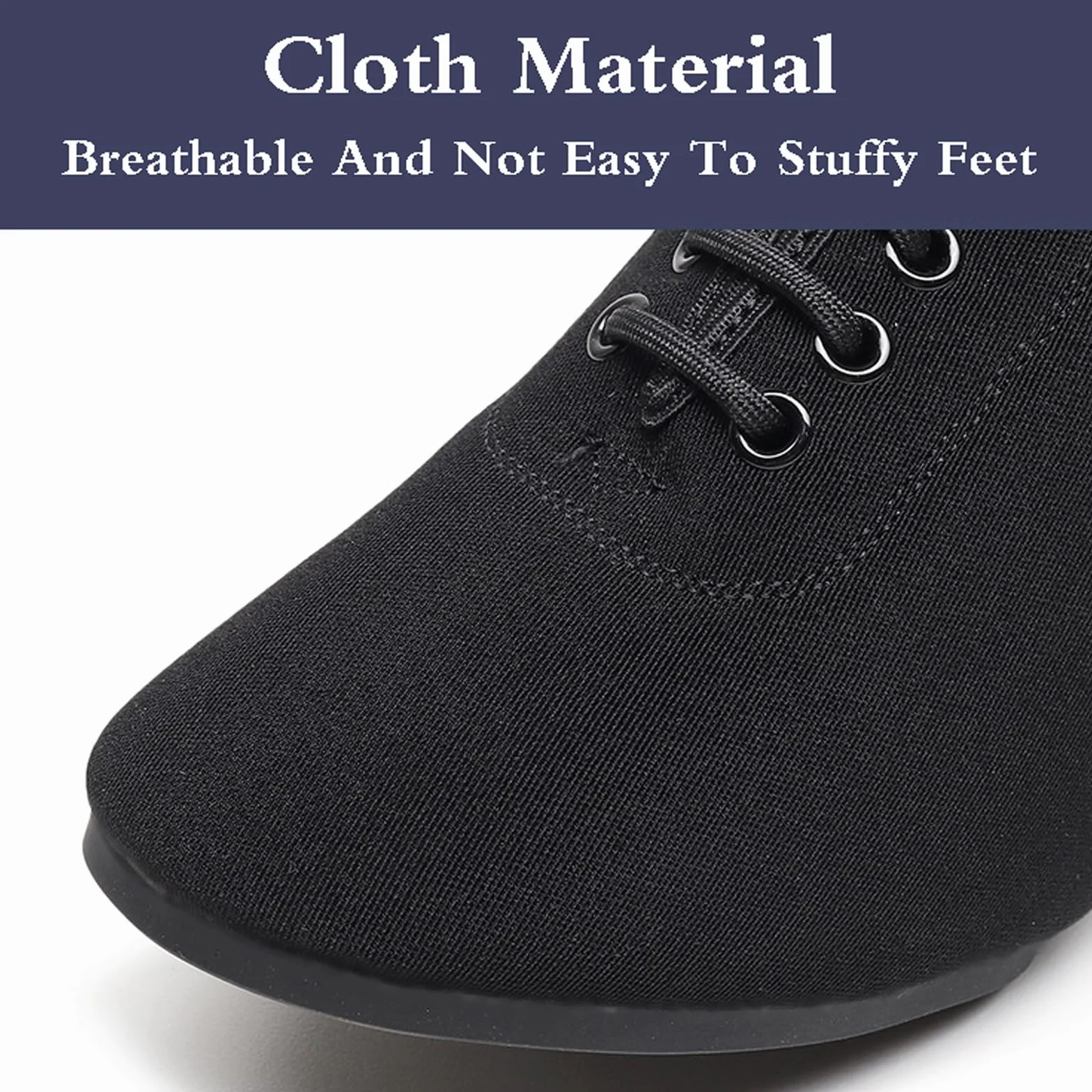 Scarpe da Ballo Uomo Salsa Latino Tango Stringate Nero Comfort