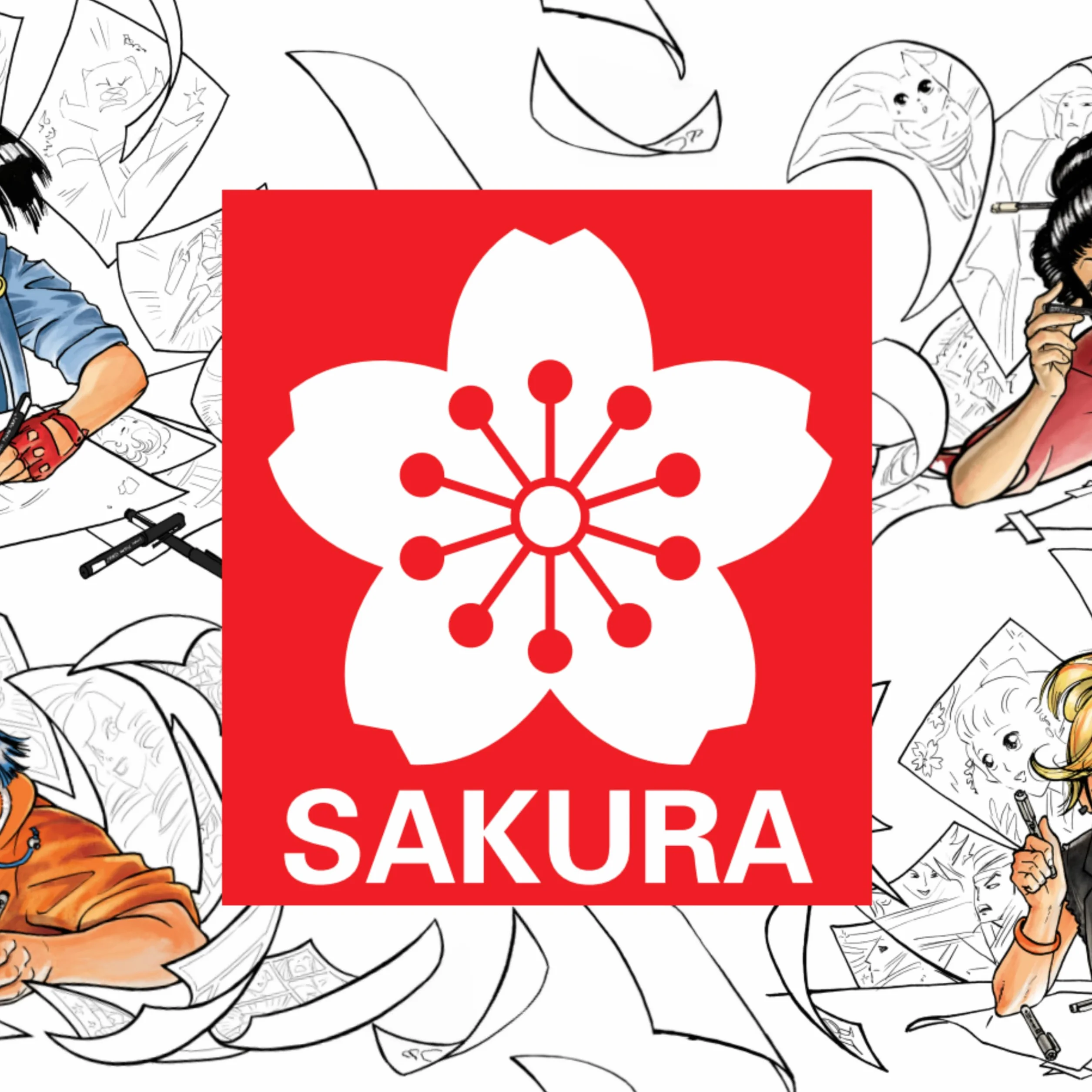 SAKURA Pigma Micron Fineliner Set da 6 Penne Impermeabile Inchiostro Nero Permanente