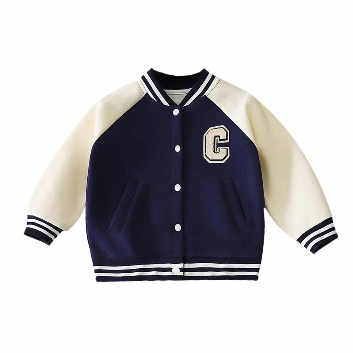 Giacca da baseball per bambini, da 1 a 9 anni, per la primavera, l'autunno, per le mezze stagioni, da bambina, taglia 74/80/86/98/104/116/122/134/146