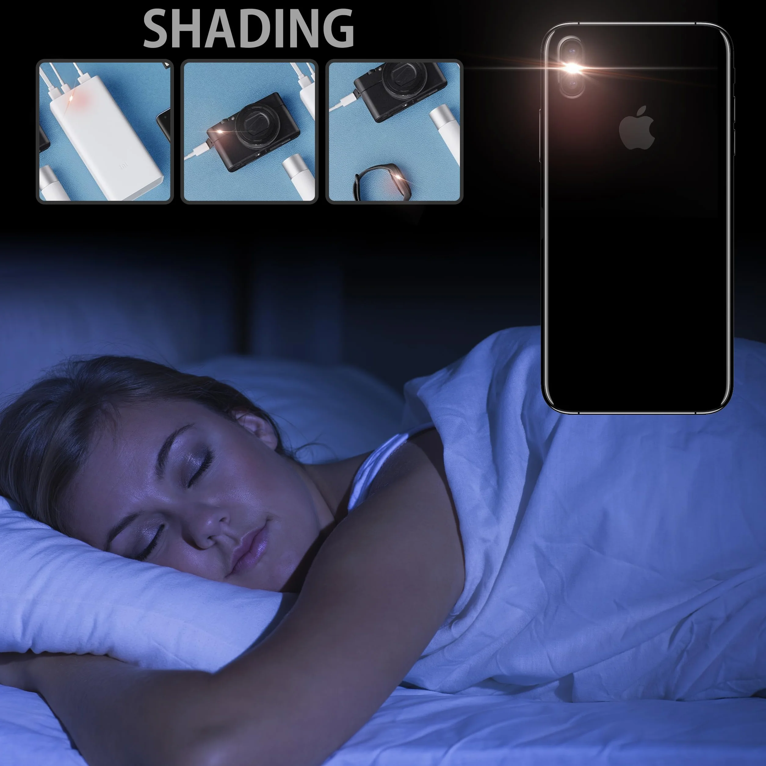 Incutex 104x adesivi per coprire le luci LED per router, dispositivi elettronici, elettrodomestici casalinghi offusca casalinghi, Offusca e blocca il 80% della luce.