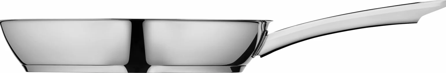 WMF Nordic - Set di padelle professionali a induzione, 2 pezzi, padella a induzione 24, 28 cm, padella antiaderente, adatta al forno, senza goccia, in acciaio inox Cromargan, adatta a tutti i piani