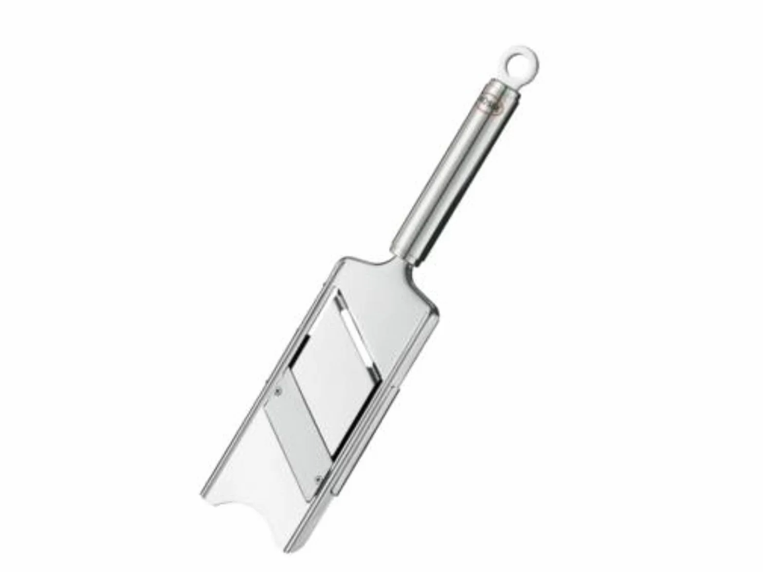 RÖSLE Affettatrice gourmet, per tartufi, funghi pregiati, parmigiano, fette sottilissime, regolabile in continuo, acciaio inox, manico rotondo con anello per appendere, incluso supporto per avanzi