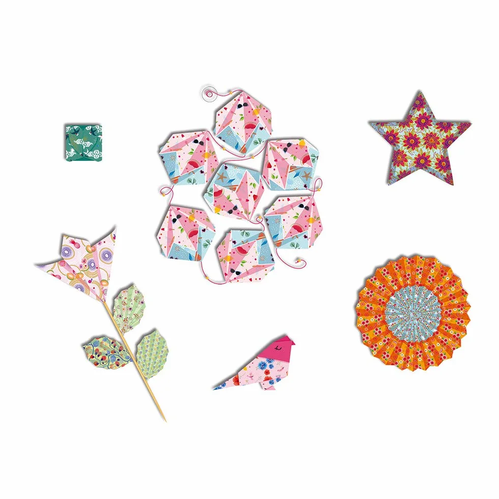 Janod J07887 Origami Decoracje Kreatywne Zestaw dla Dzieci od 10 lat Multikolor