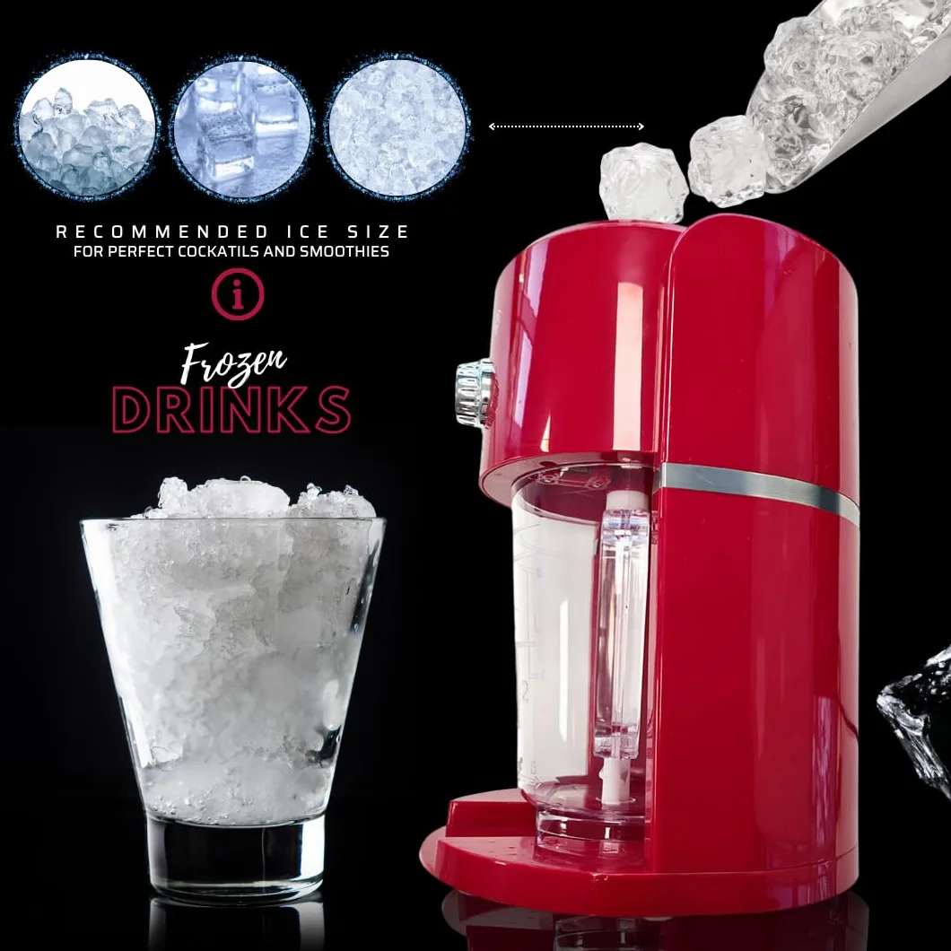 Tritaghiaccio Elettrico Frozen Drinks Lama Acciaio Inox Capacità 1.1L 30W