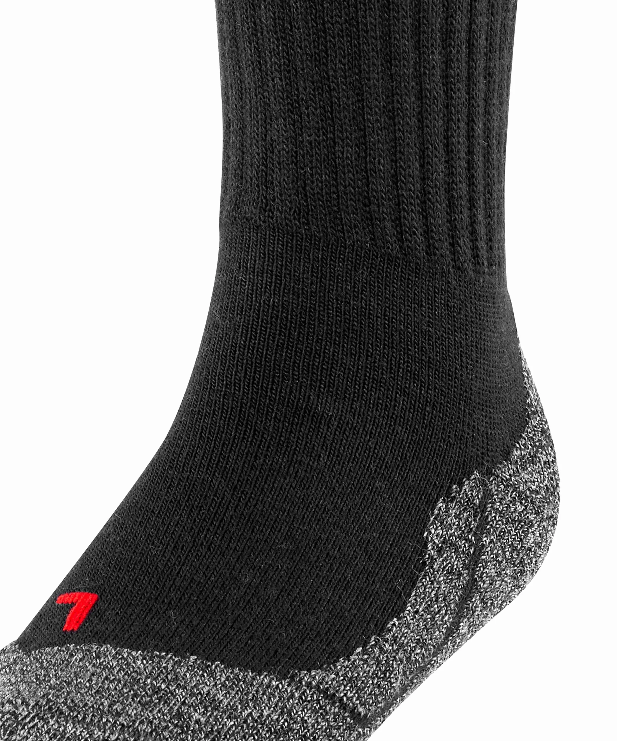 FALKE Active Warm, Calzini Unisex - Bambini, Lana, Nero (Black 3000), 35-38 pacco da 1