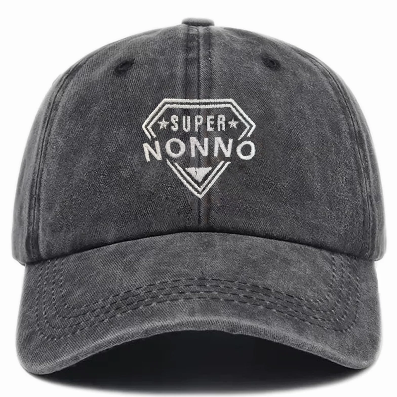 Cappello da Sole Casual da Uomo NEONSKY Berretto da Baseball Personalizzato Ricamato Super papà Nonno Regalo