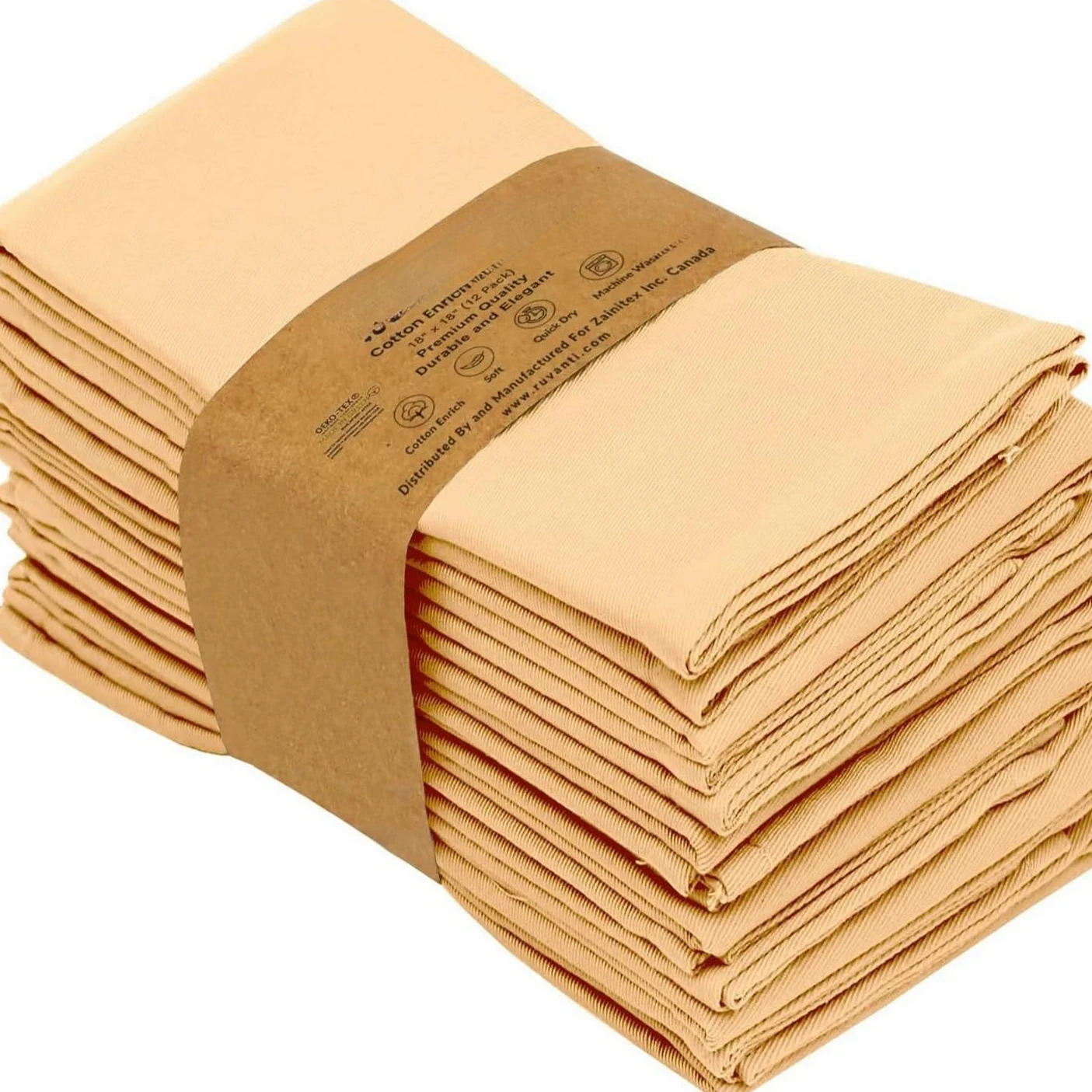 Tovaglioli di Stoffa, Set da 24 tovaglioli di Cotone Lavabili - 45 x 45 cm - per Feste, Compleanni, Bar, ristoranti, cucine, Decorazioni per la tavola, Matrimoni e Uso Quotidiano -