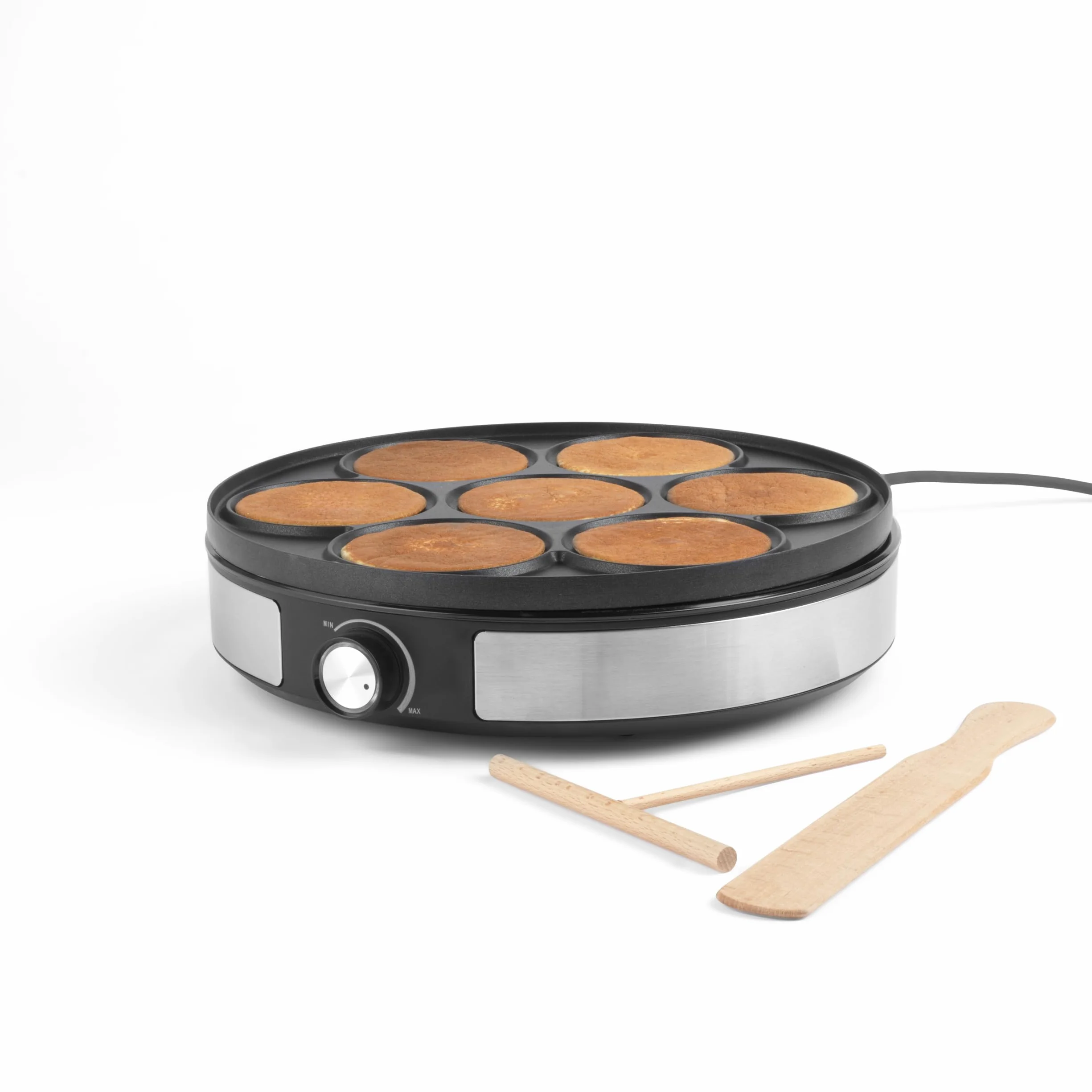 Petra Crepiera 2 in 1 Macchina per Pancake 1500W Piastra Reversibile 33 cm Antiaderente PT6225VDE