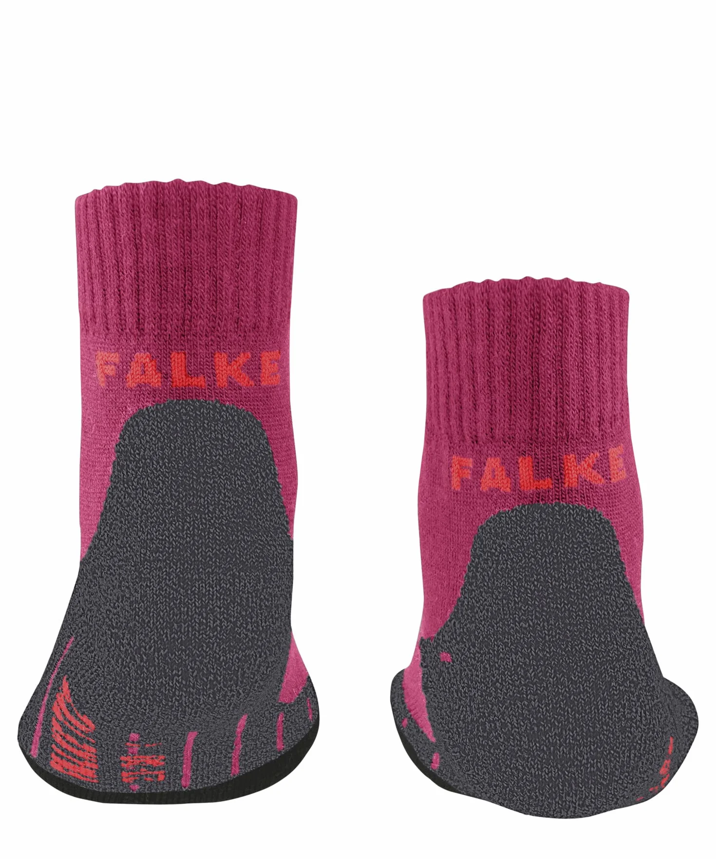 FALKE unisex bambini TK2 Short calzini da escursionismo imbottitura media corte anti-vesciche calze da trekking traspiranti termoregolanti antiodore lana filo funzionale 1 paio