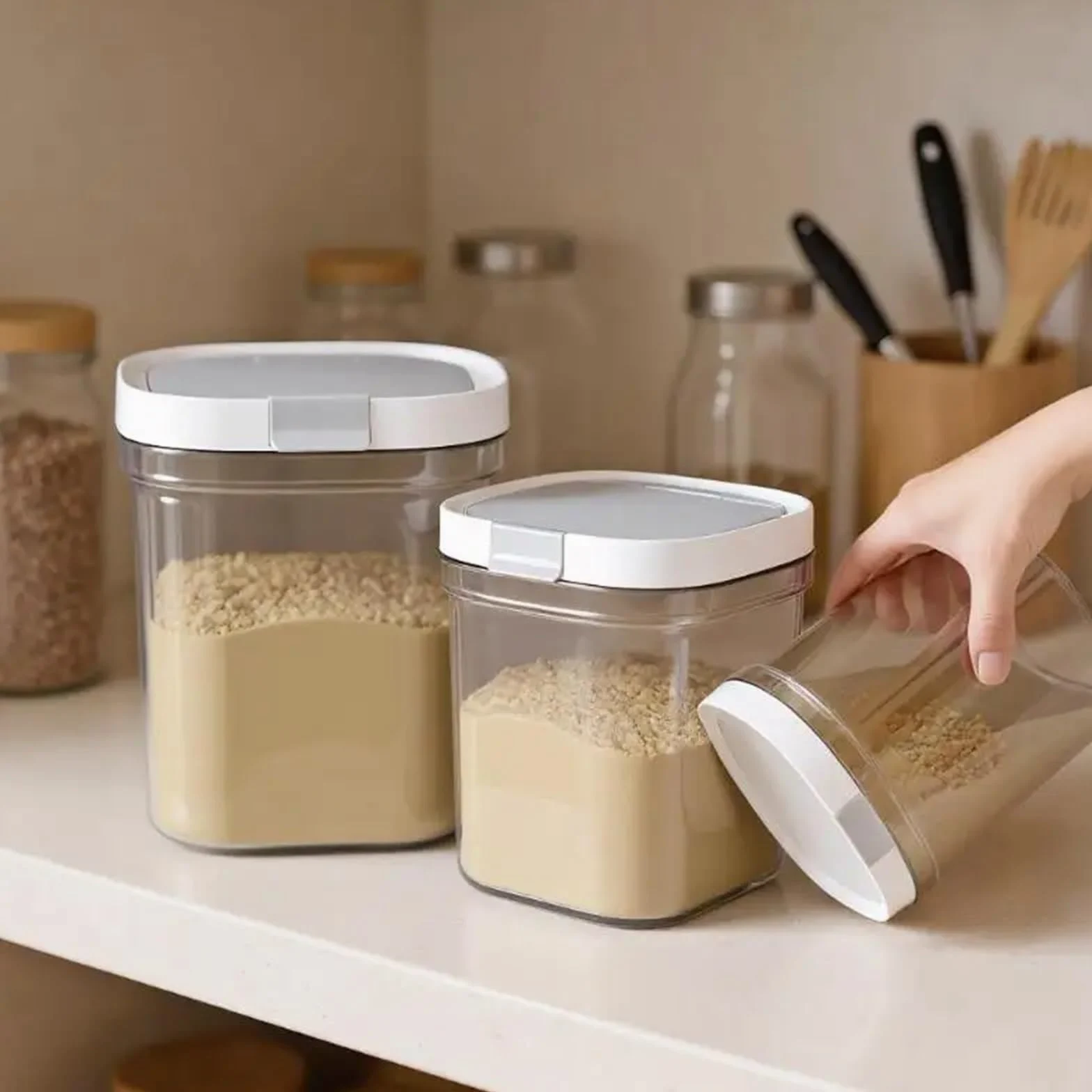 Contenitore ermetico for latte in polvere for la conservazione del Per Riso | Scatola for la conservazione del latte in polvere