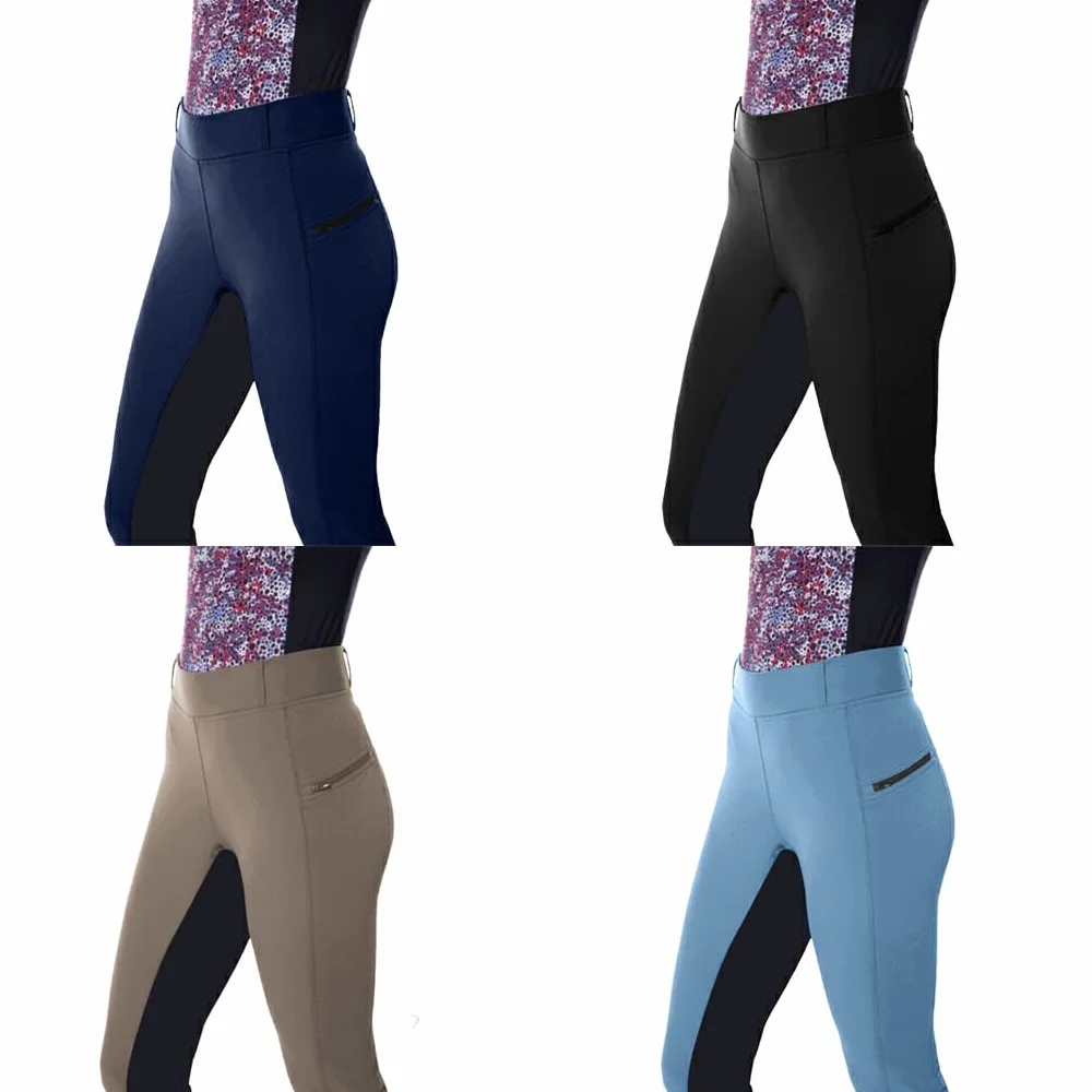 Pantaloni da Equitazione in Poliestere Blu Scuro XXL