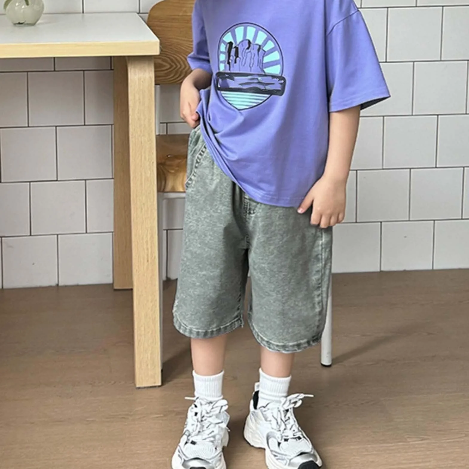 Pantaloncini estivi per ragazzi Baggy Vita Elastica Outdoor 4-14 anni