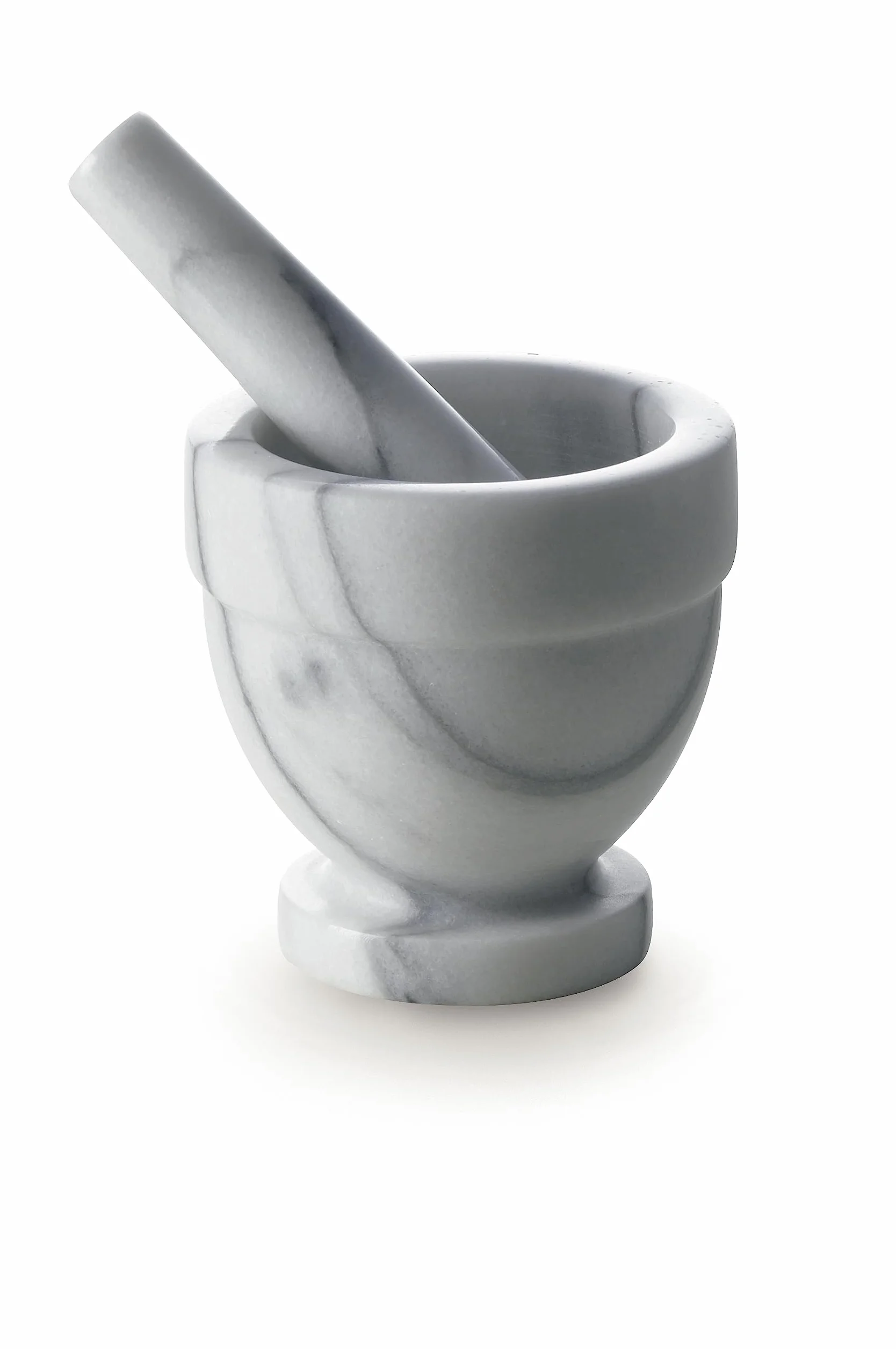 Excelsa Mortaio con Pestello Marmo Diametro 10 cm Grigio
