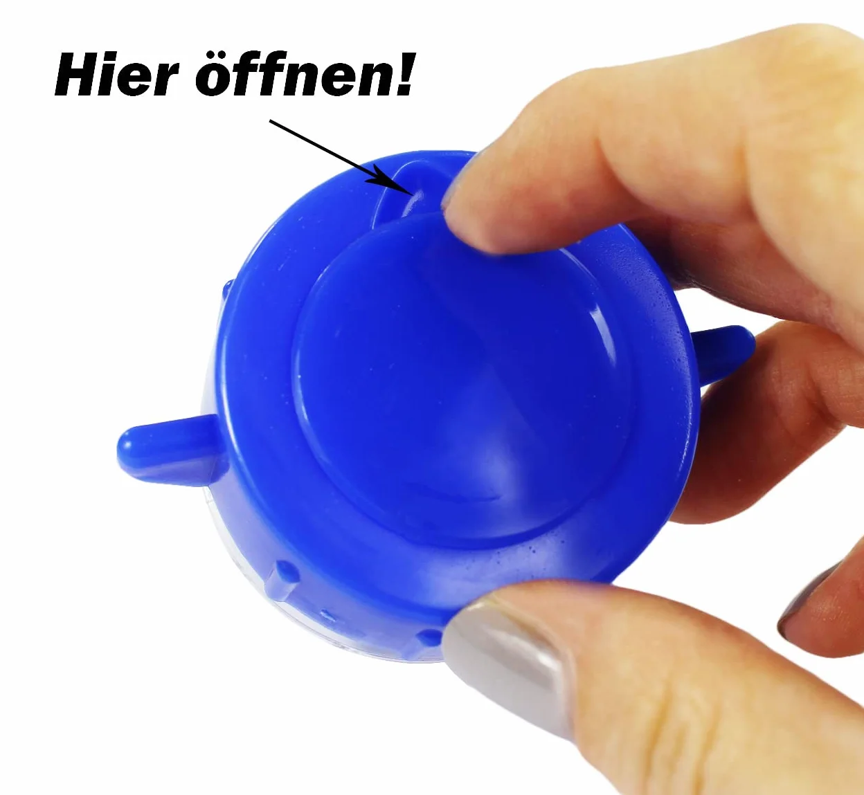 Medi-Inn Mortaio per Compresse Tablettencrusher Blu con Vano Portaoggetti