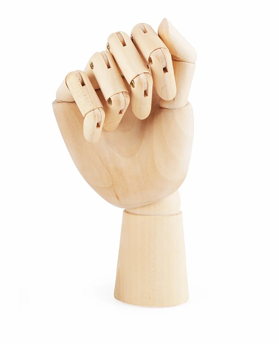 Nicwhite Manichino di Legno a Mano Snodato Articolato 10" 12" 7" per Disegnare