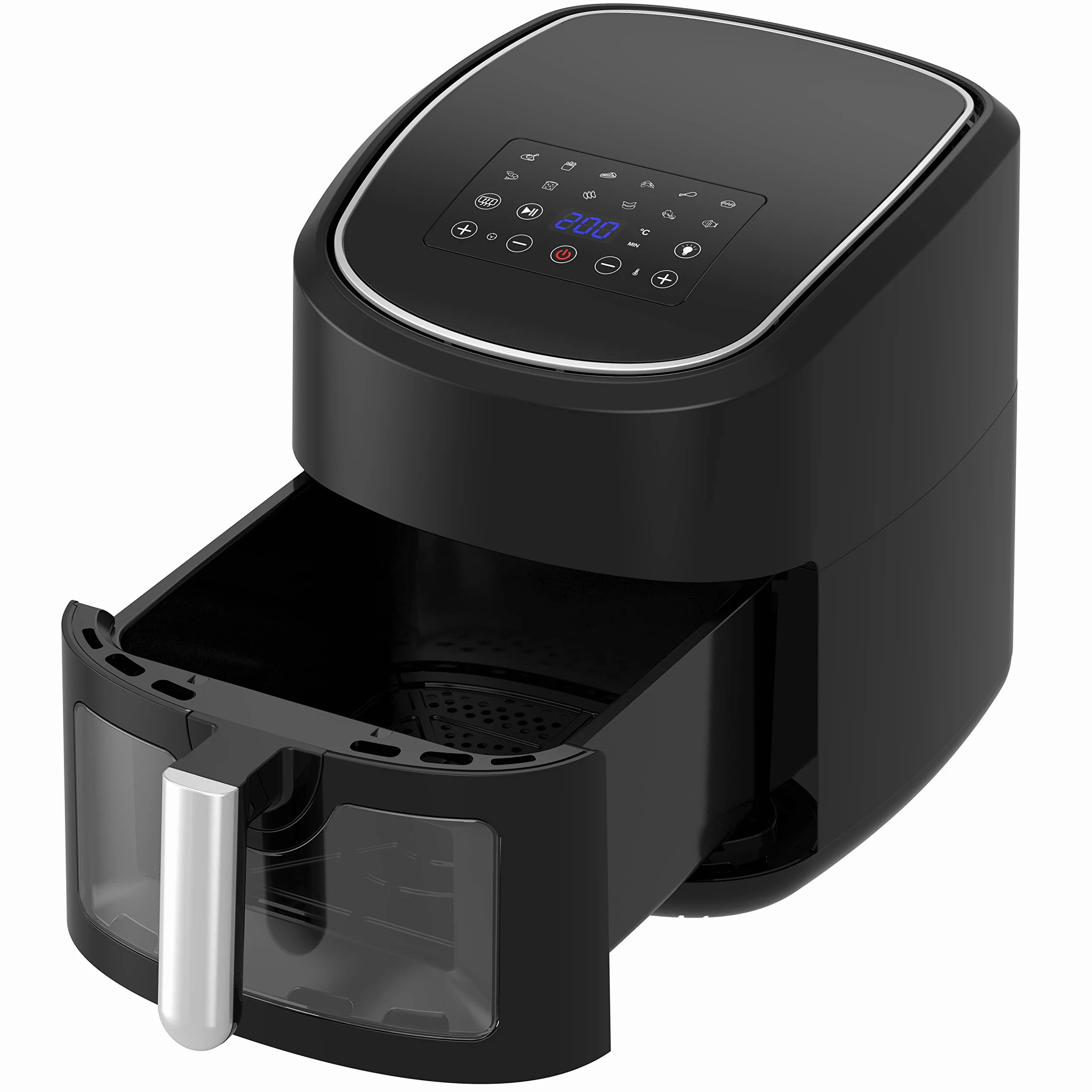 Melchioni Family Friggitrice ad Aria GAIA 8L 1800W Touch Screen Timer 13 Programmi