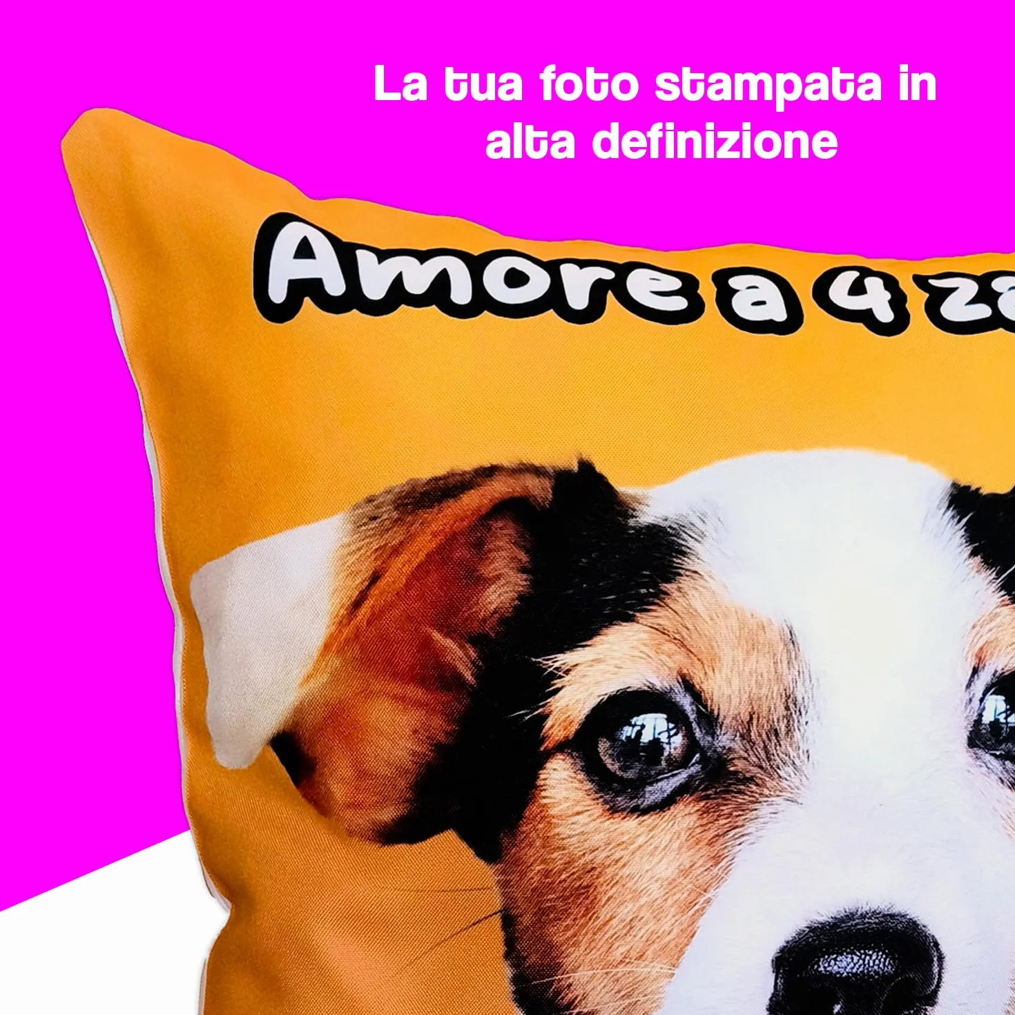 Cuscino Personalizzato 40x40cm con Foto Made in Italy - Doppia Stampa Fronte e Retro Idea Regalo