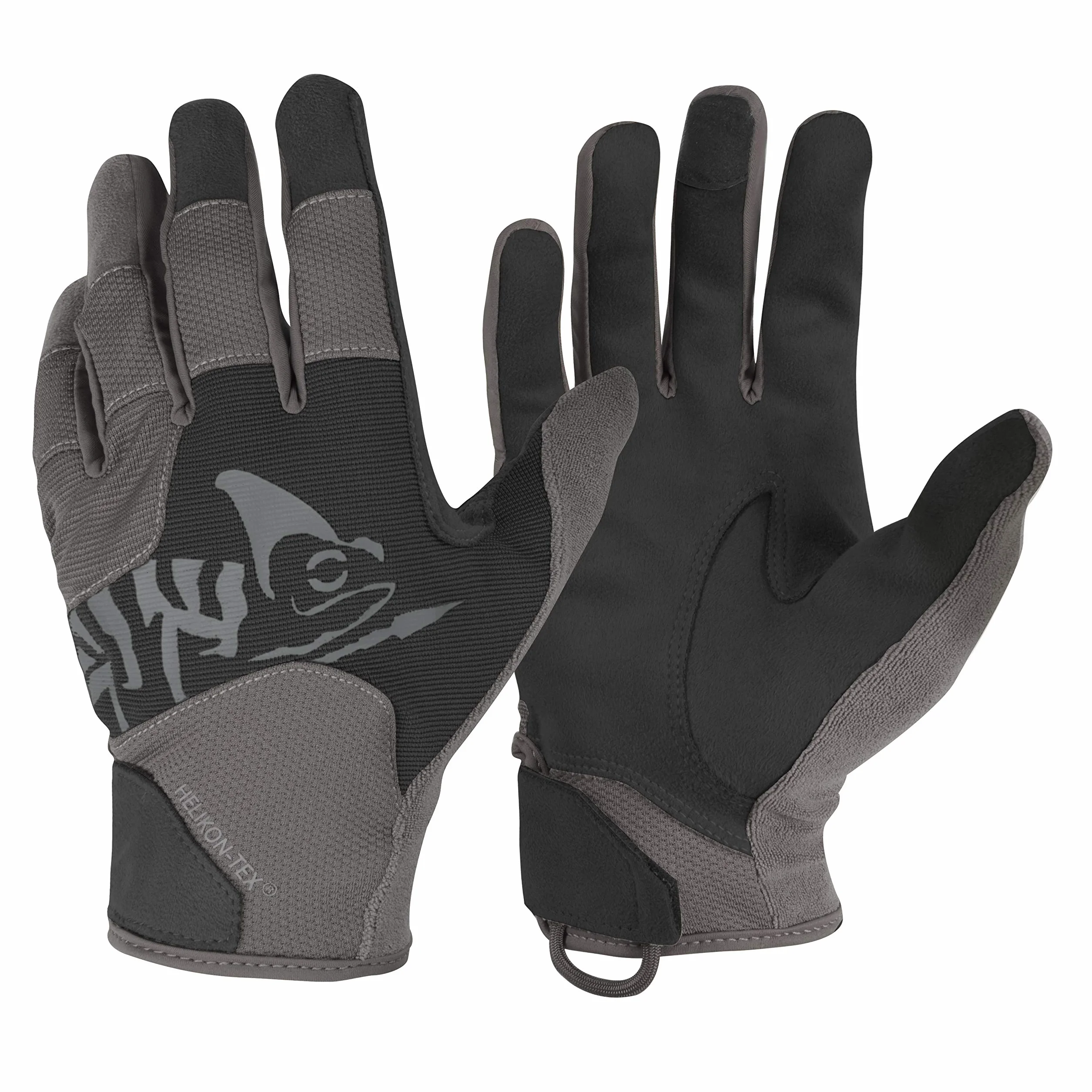 Helikon Guanti leggeri universali da uomo nero/grigio sfumato