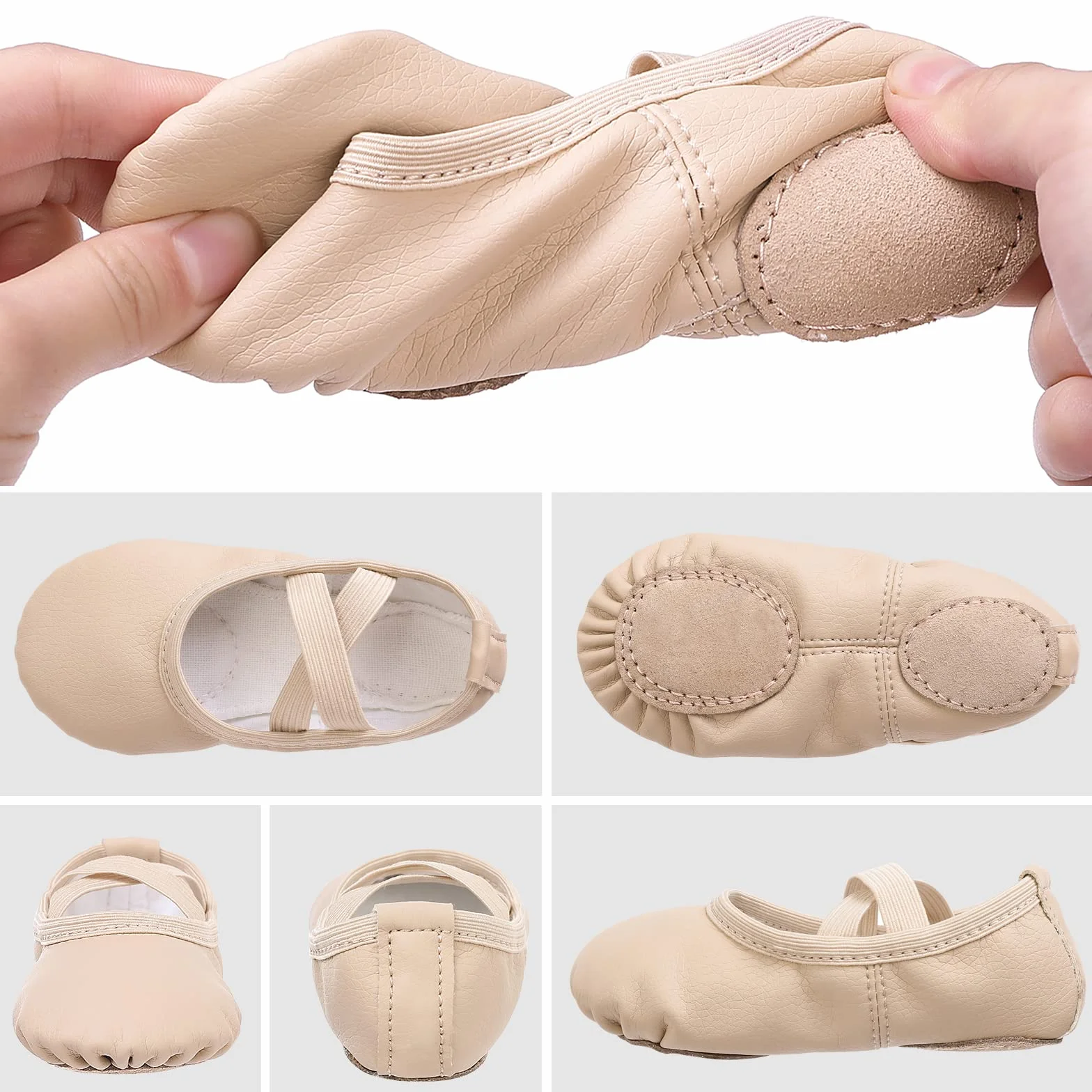 Scarpe da Ballo Classica in Pelle Ballerine per Donne