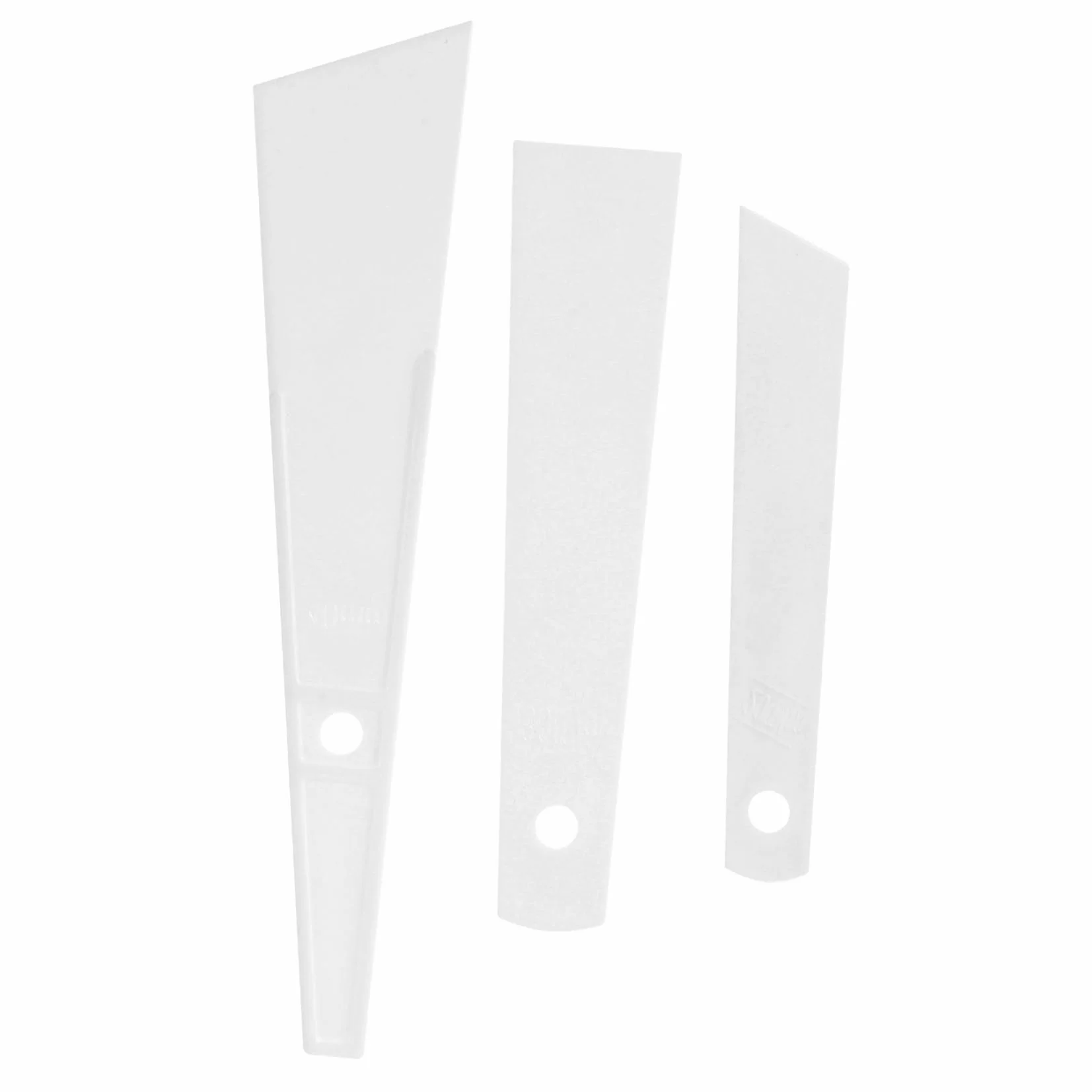 BELLIFFY Spatola per Colla in Plastica 3 Pezzi, Applicatore Colla per Pelle Riutilizzabile, Strumento Artigianale
