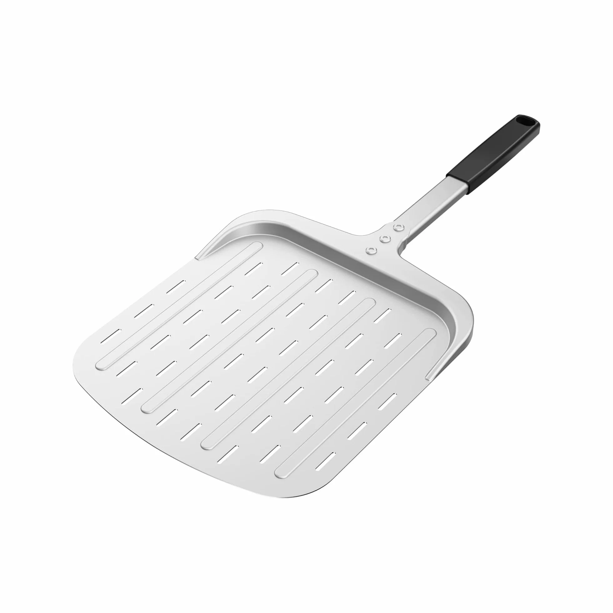 Honsdom Pala per Pizza 30cm, Pala Pizza Corta Forata in Alluminio Anodizzato Duro, Pala per Forno in Casa