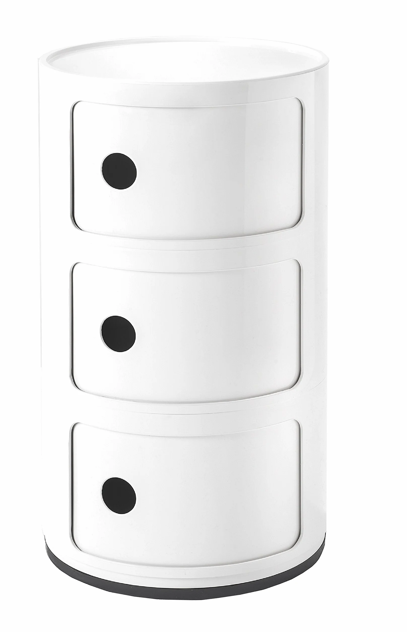 Kartell Componibili Contenitore 3 Elementi ABS Biały 32x32x58.5 cm