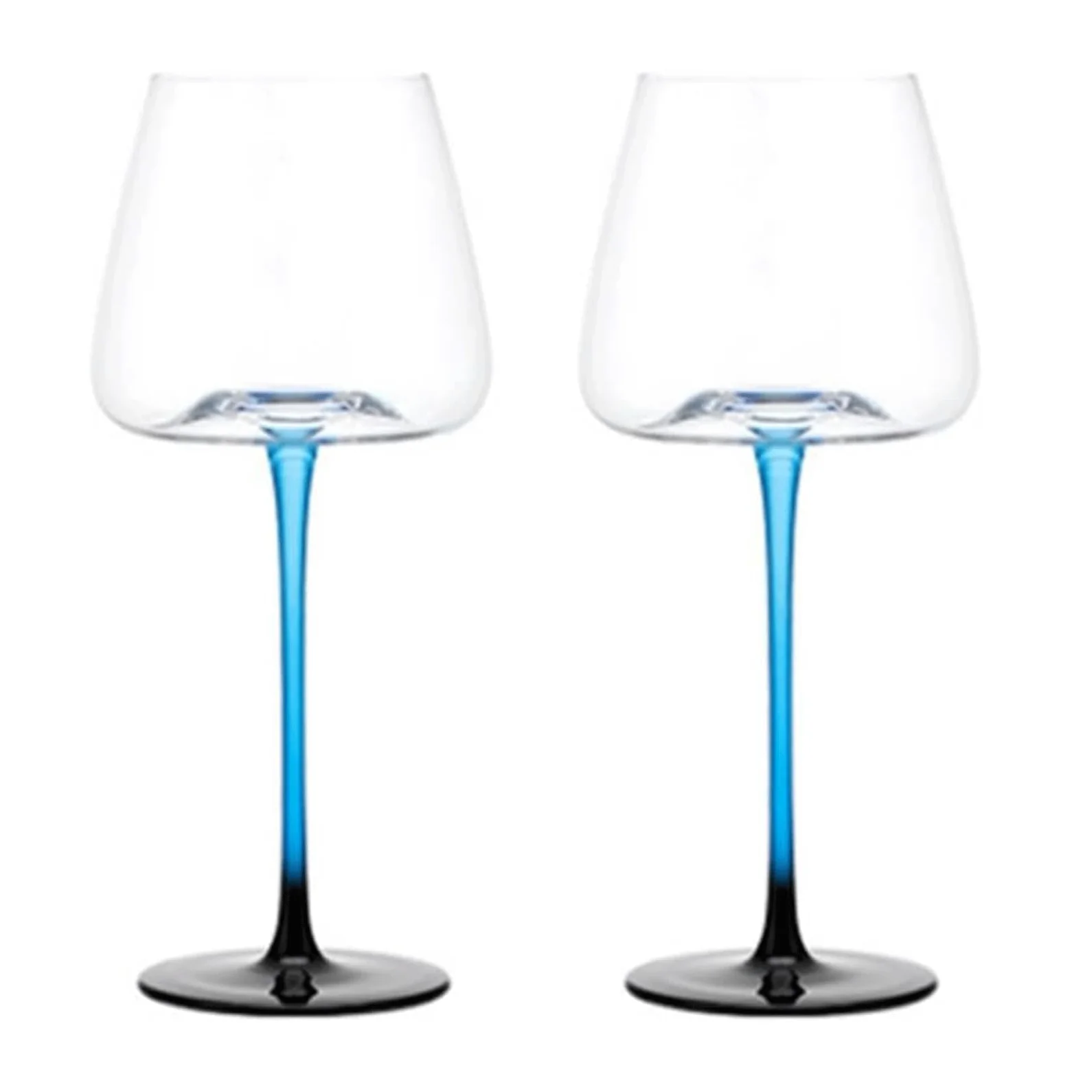 BKEKM Bicchieri Vino Set di Bicchieri da Vino a Stelo Lungo, 520 ml/17,6 Once, Bicchieri da Vino in Cristallo, Confezione da 2-6 Bicchieri da Vino Rosso, Bicchieri da Champagne squisiti