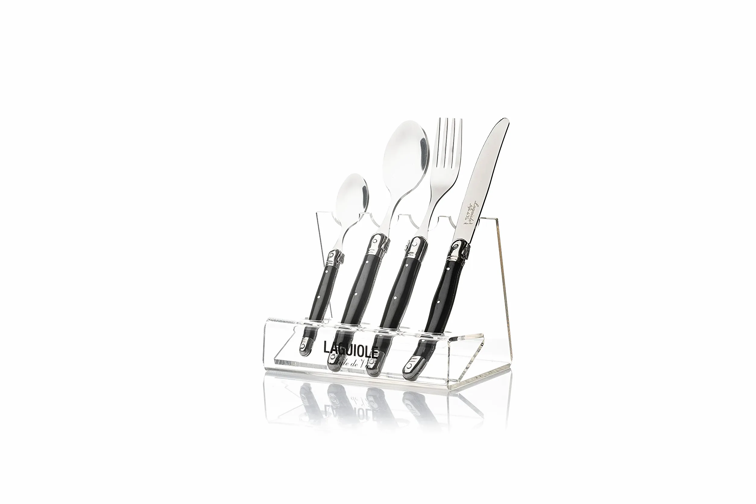 Laguiole Style de Vie Premium Line couvert zwart 24-delig (PrCouvZwart)