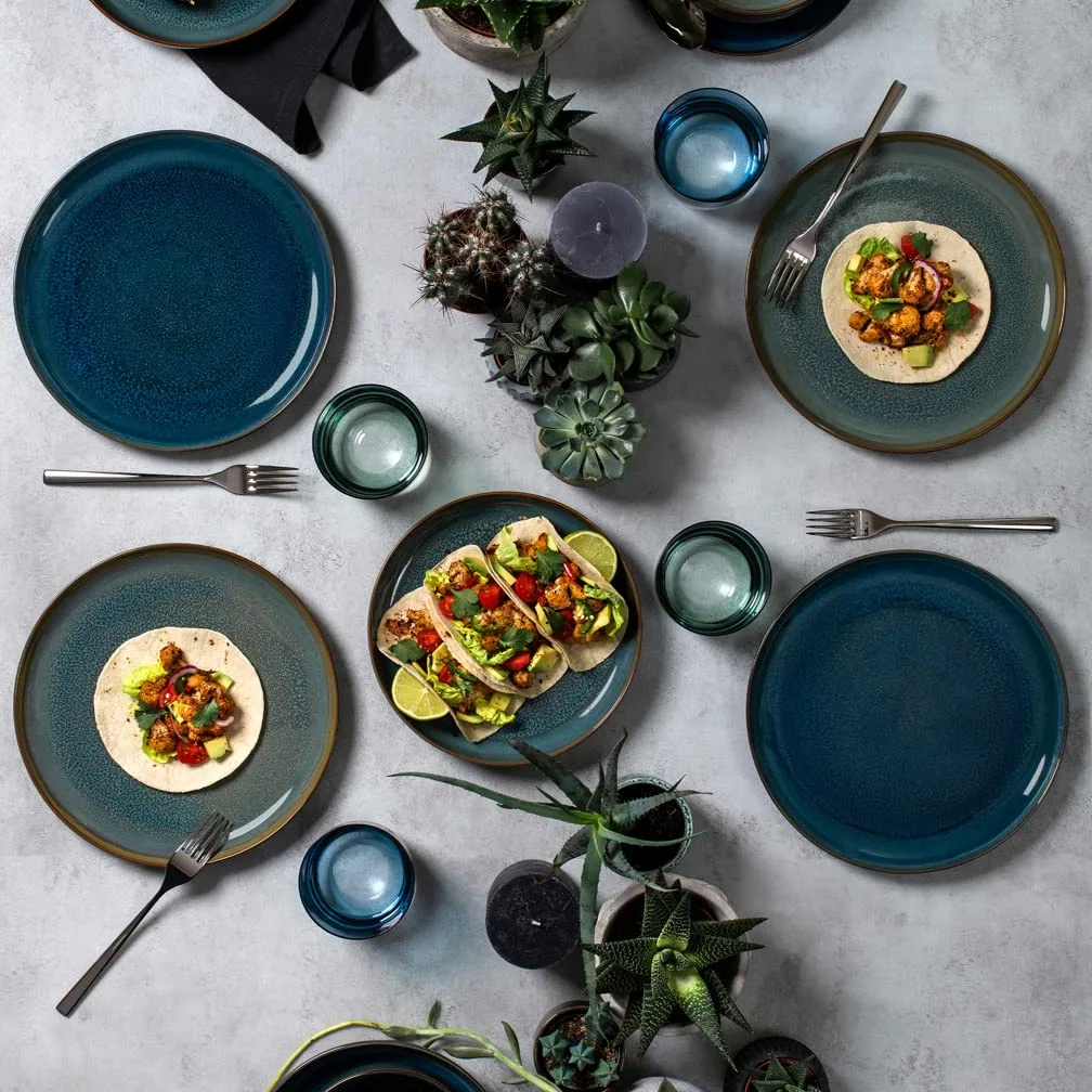 like. by Villeroy & Boch Crafted Breeze set da colazione, 6 pz., per 2 persone, verde