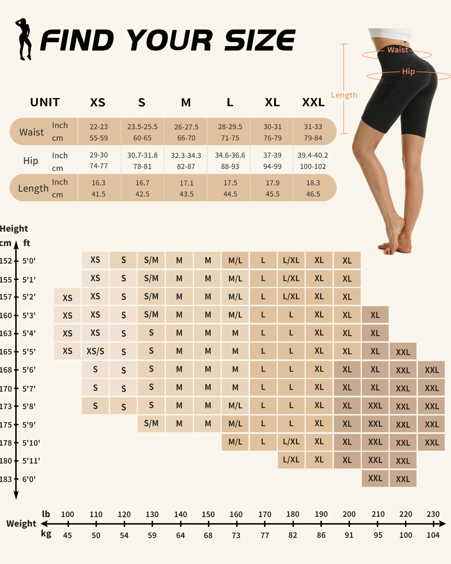 CAMBIVO Pantaloncini Sportivi Donna Vita Alta Push Up Opachi con Tasche per Fitness Yoga Corsa