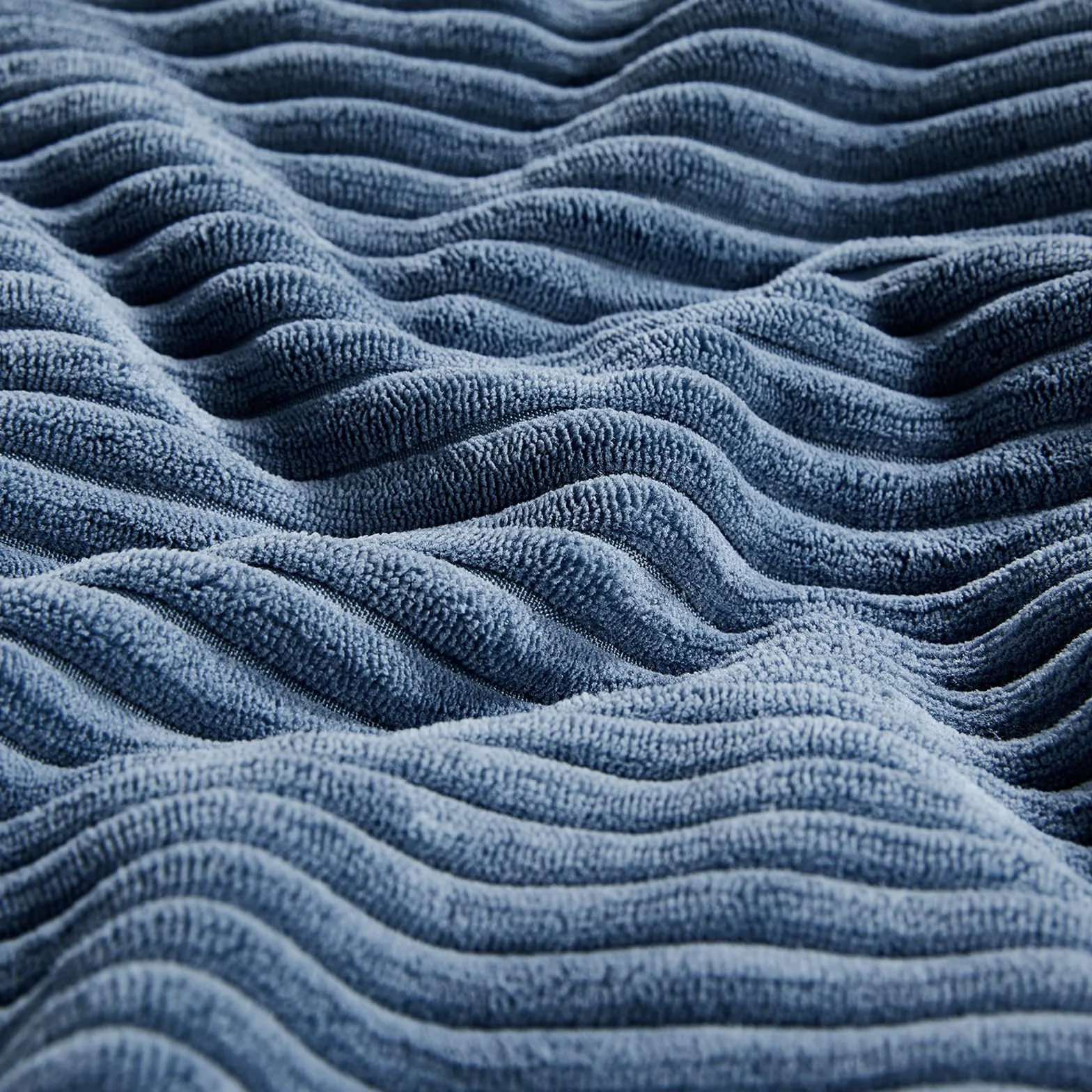 Federe Cuscini Blu 50x70 Velluto a Coste Moderno Morbido Motivo a Croce Decorativa Copricuscini Cerniera Invisibile