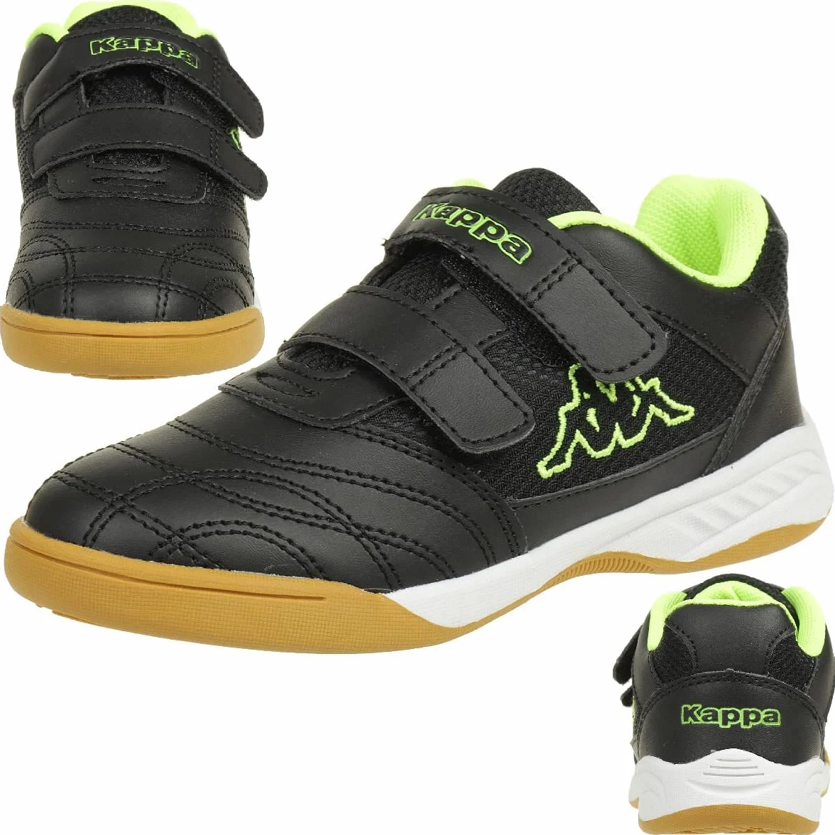 Kappa Kickoff K Scarpe per jogging su strada Bambini e ragazzi Black Yellow 35 EU
