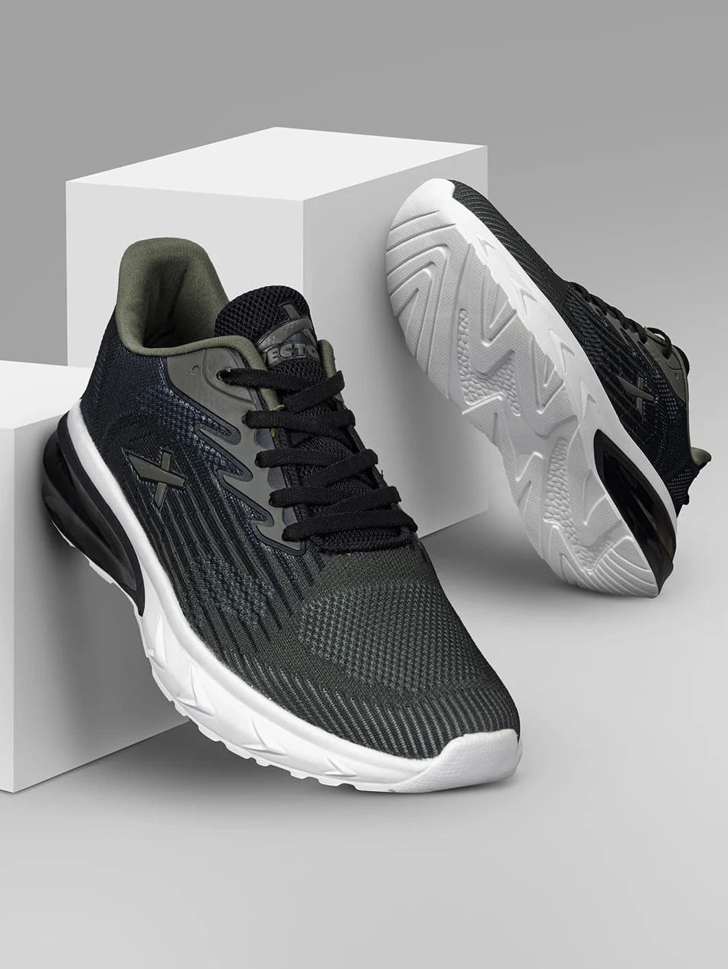 Vector X Defence Running/Jogging Shoe | Material: Mesh | for Men & Boys | Lightweight | Durable And Flexible | Comfortable | Non Slip