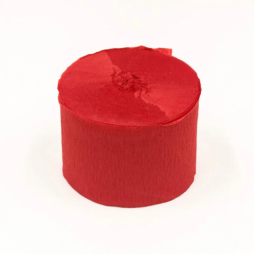 Carta Crespa Rossa 8 Rotoli Decorazioni Matrimonio Compleanno Festa