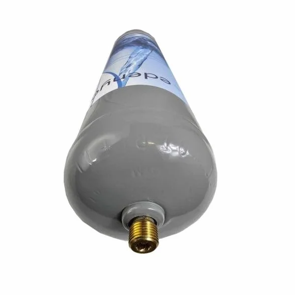 TermoidraulicaRV® 4 bombole CO2 monouso e290 uso alimentare acqua frizzante per gasatori e refrigeratori acqua attacco M11x1 Edenya®