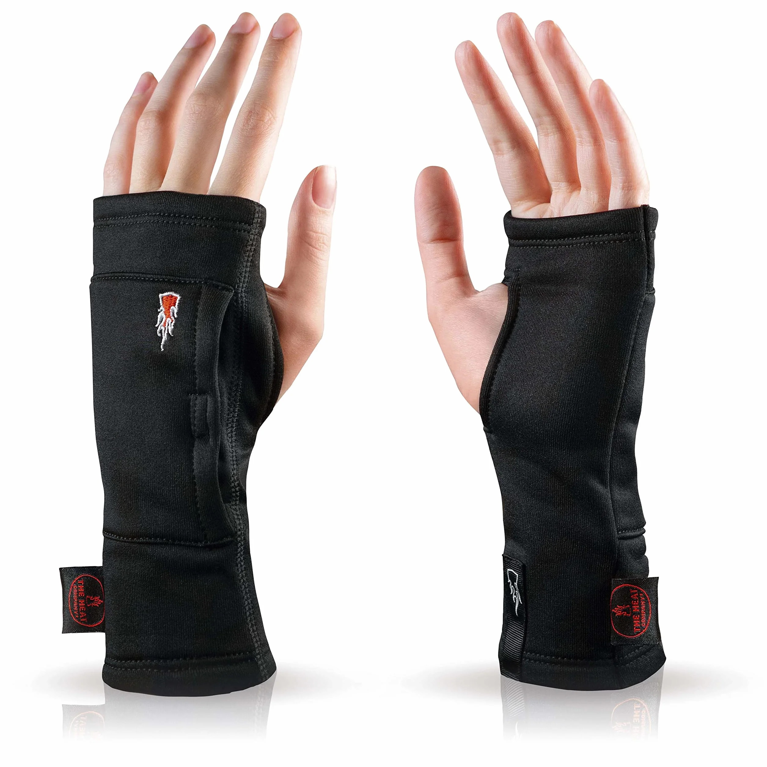 THE HEAT COMPANY Heat Tube Guanti senza dita Donna Uomo Bambini XS/8-10 anni Nero
