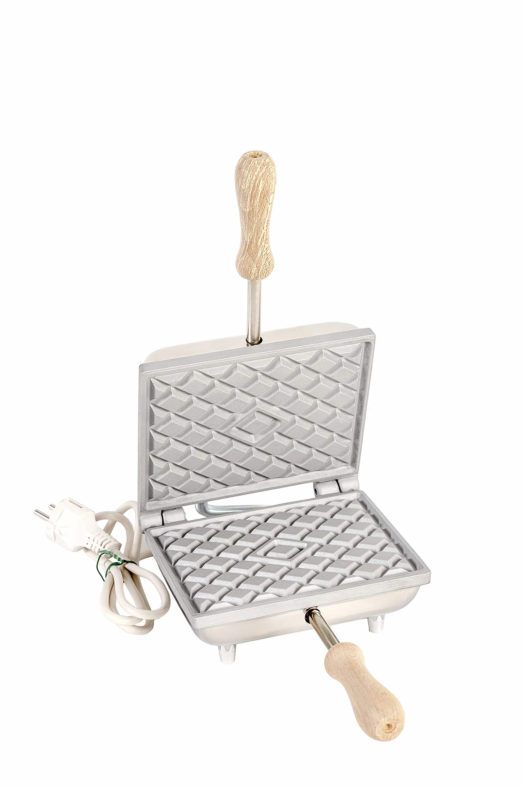 Biscottiera elettrica AM5010200 per Ferratelle e Cialde in alluminio, rettangolare profondo.