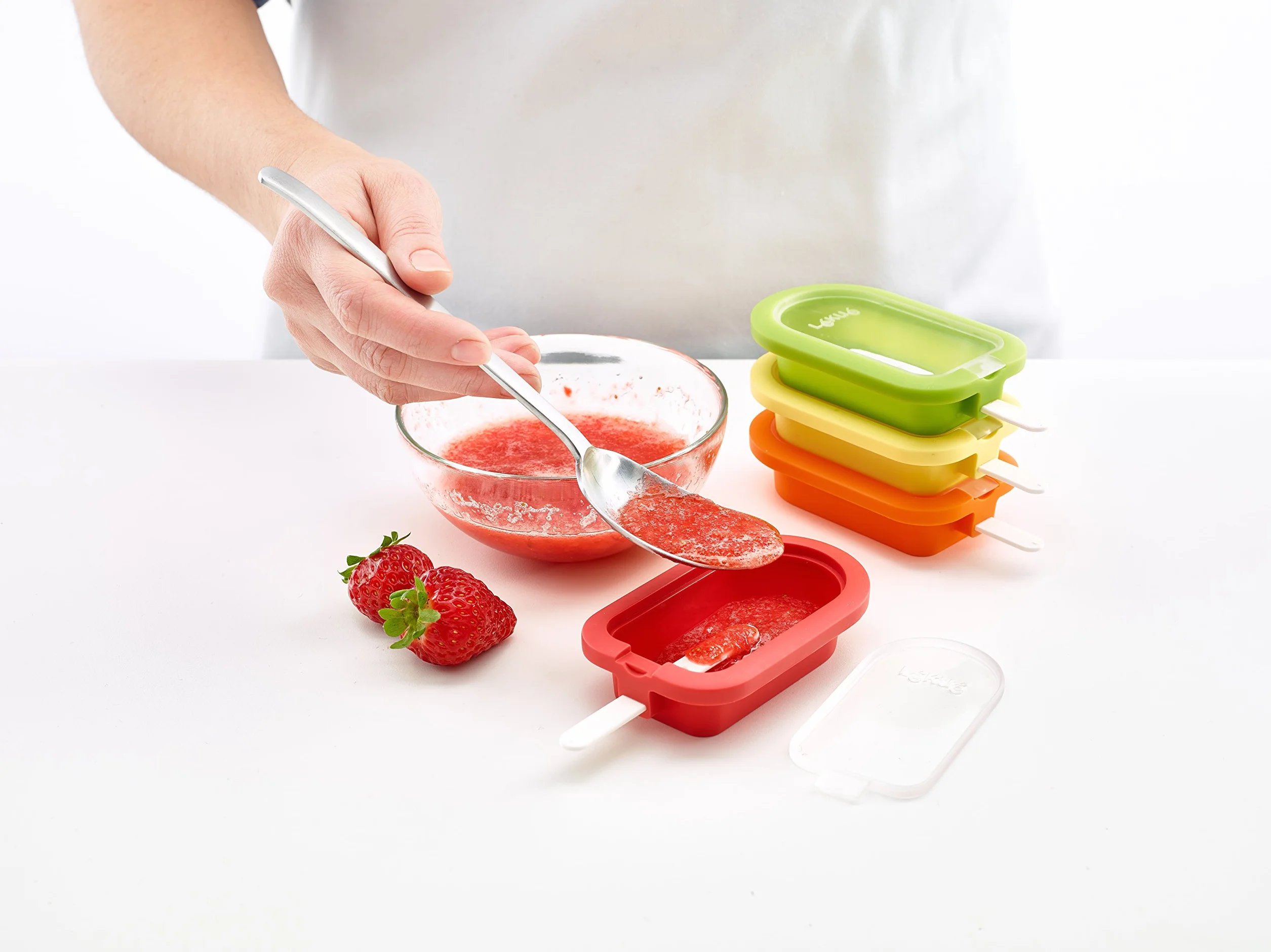 Lékué Stampo Di Gelato Classico 4 Pezzi Multicolore