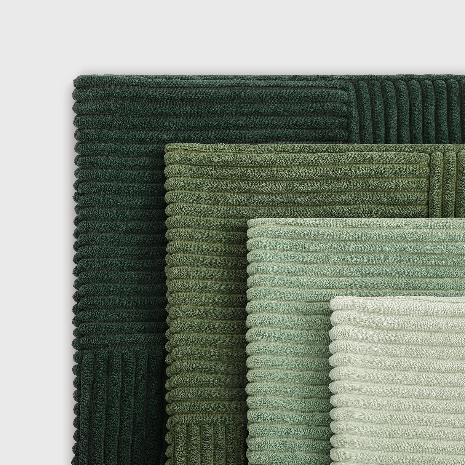 Topfinel Federe per Cuscini 50x50 Verde Chiaro Sfumato 4 Pezzi Motivo Mulino