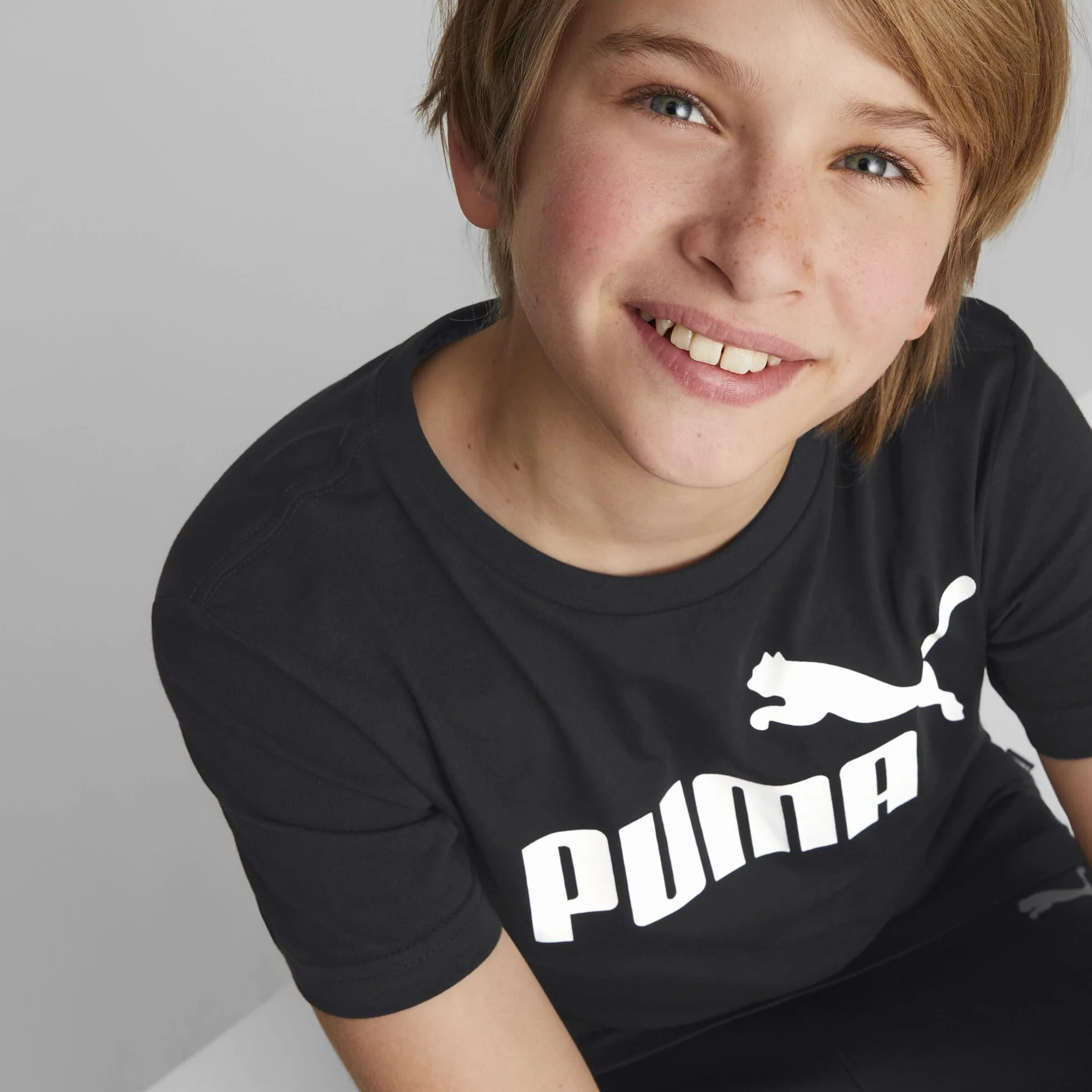 Puma Ess Logo Tee B Maglietta Bambini e Ragazzi