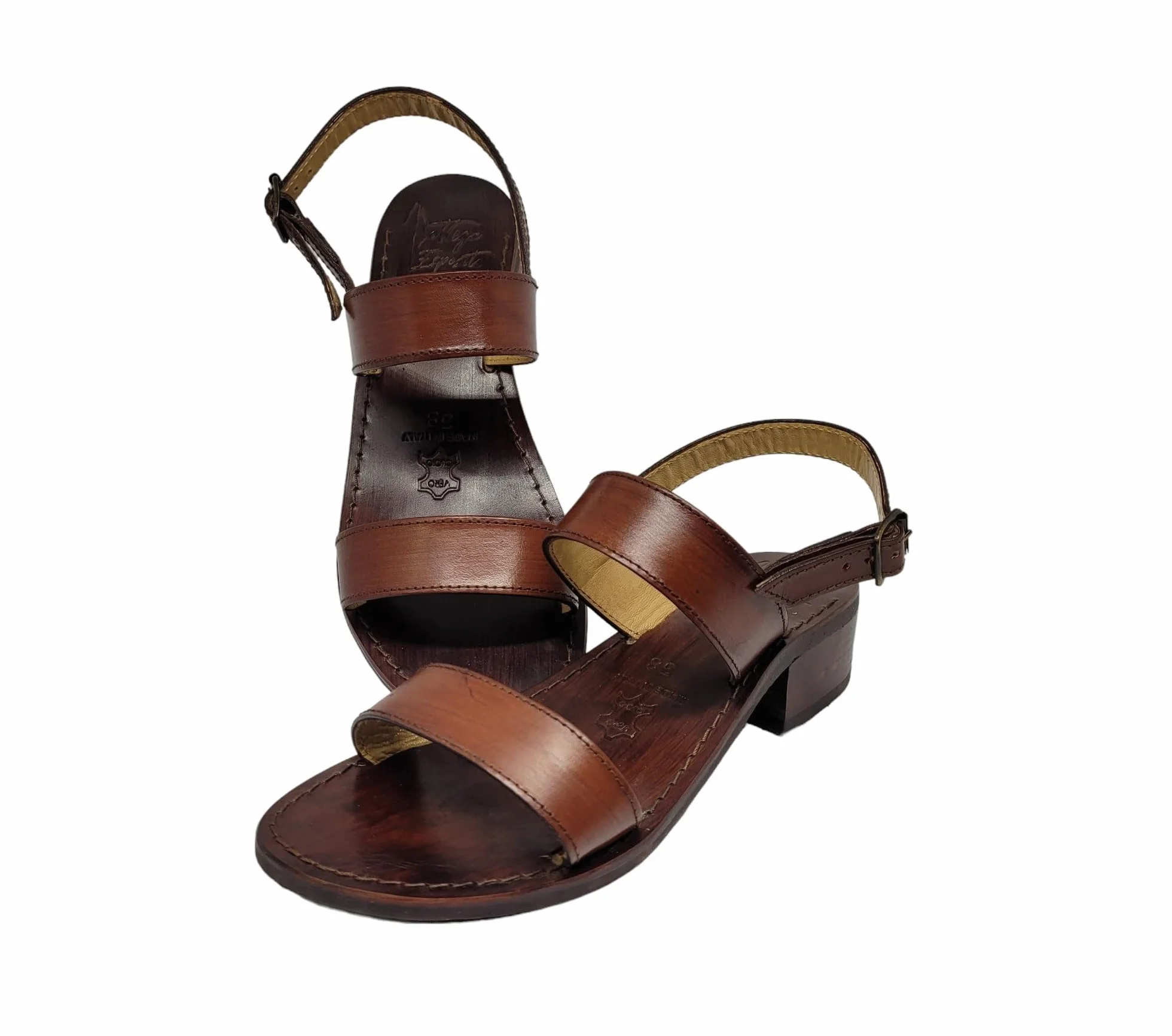 Sandali artigianali da donna in vera pelle e cuoio Made in Italy