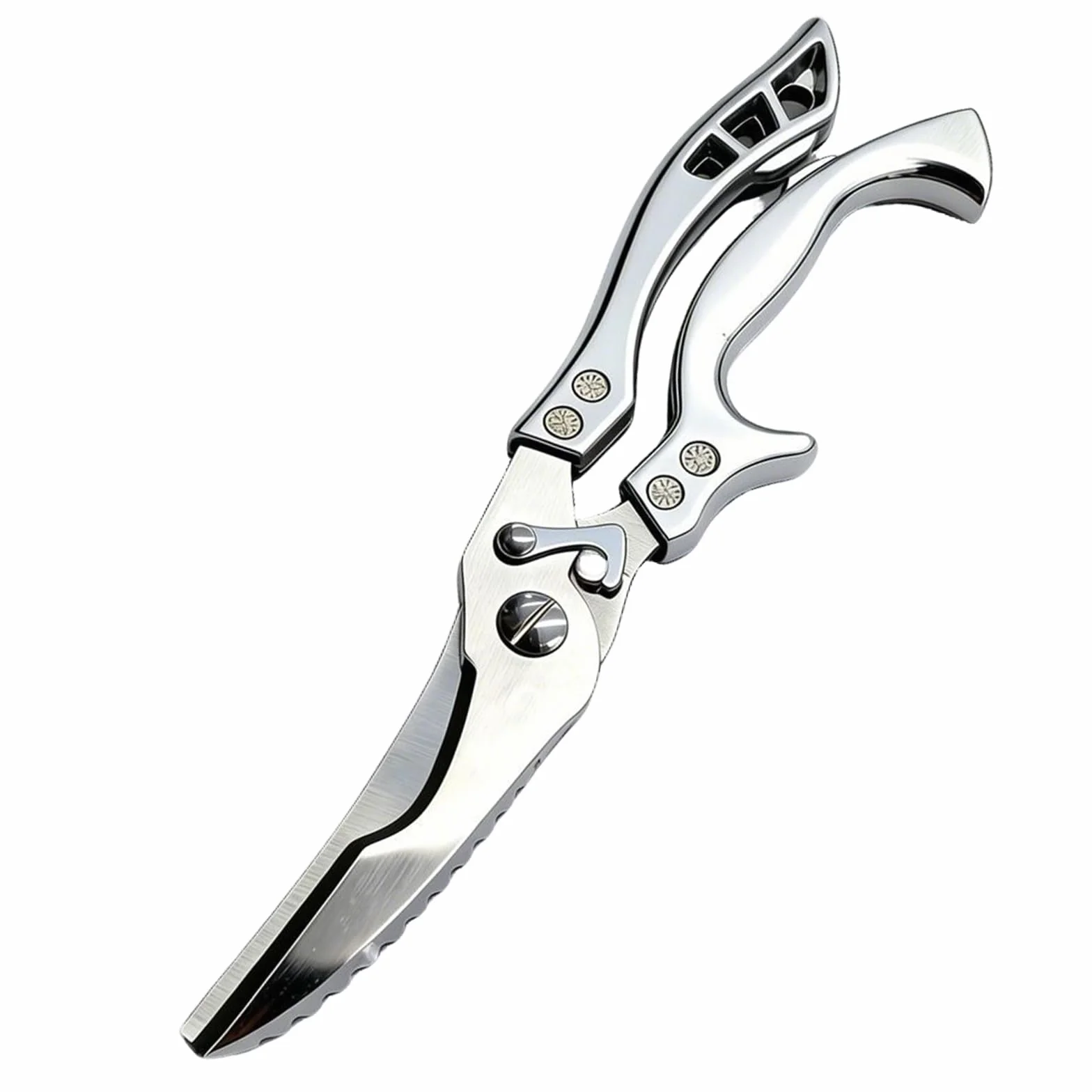 Forbici da Cucina Acciaio Inox, Forbici Professionali per Pollame con Blocco di Sicurezza, ForbicidaPollo Trinciapollo, per Ossa Di Pollo, Carne, Tacchino, Pesce E Verdure