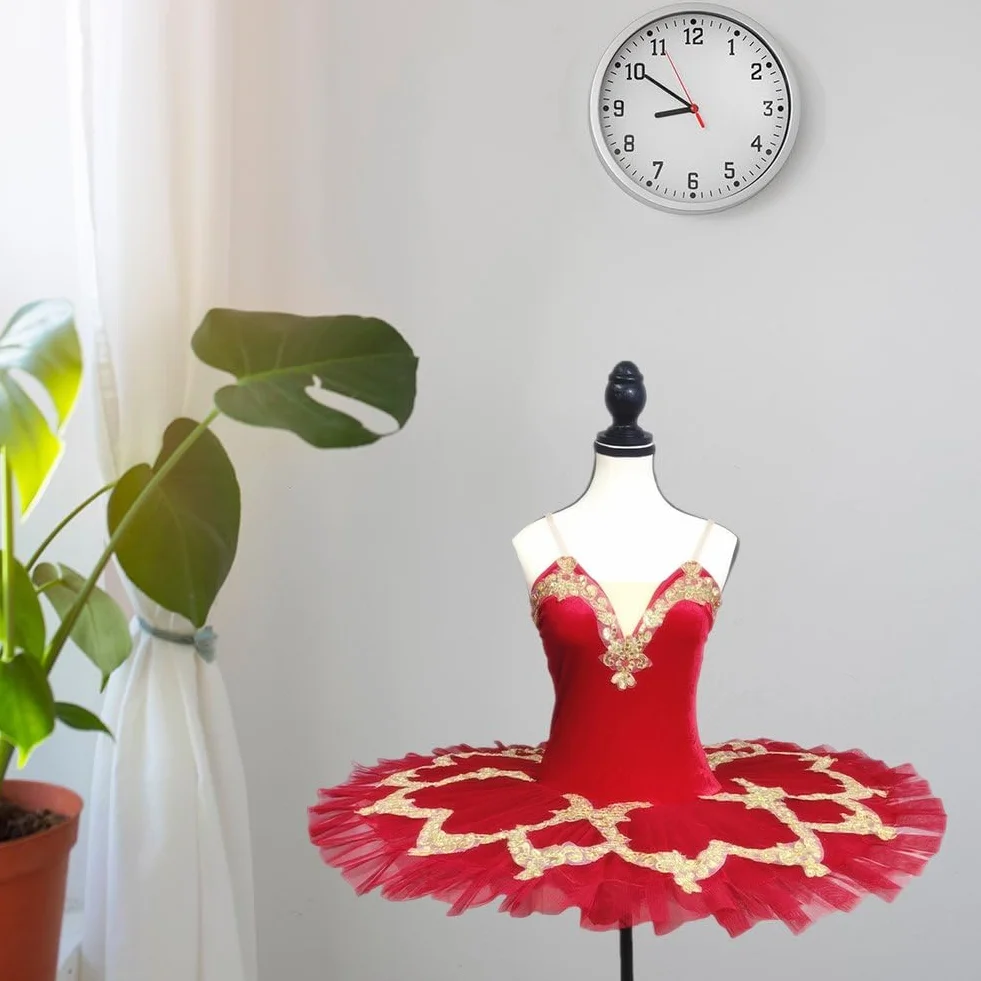 Abito Balletto con Paillettes e Tutù, Costume Danza per Adulti, Spettacolo
